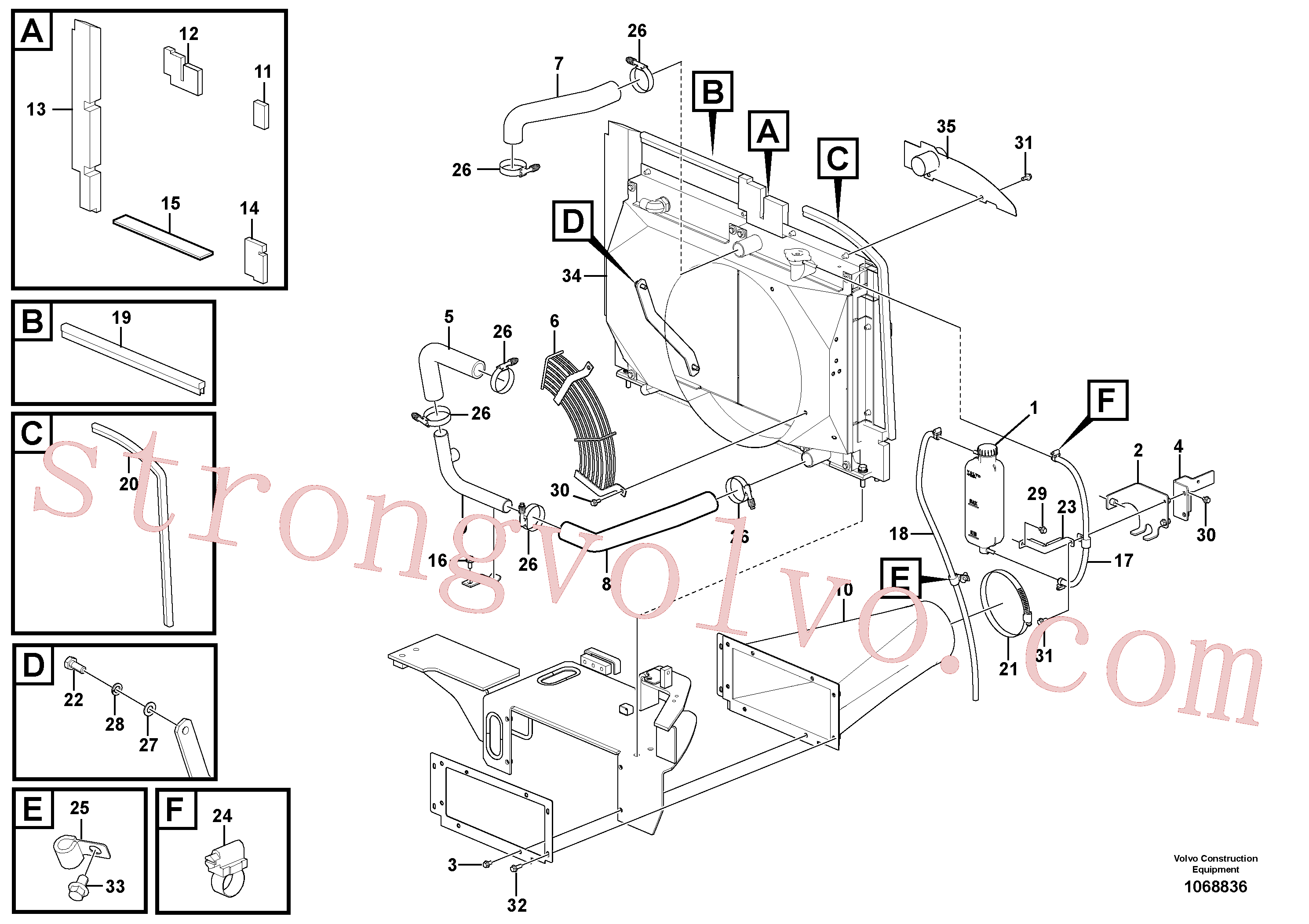 VOE14668664 Tanque de expansão Volvo escavadeira