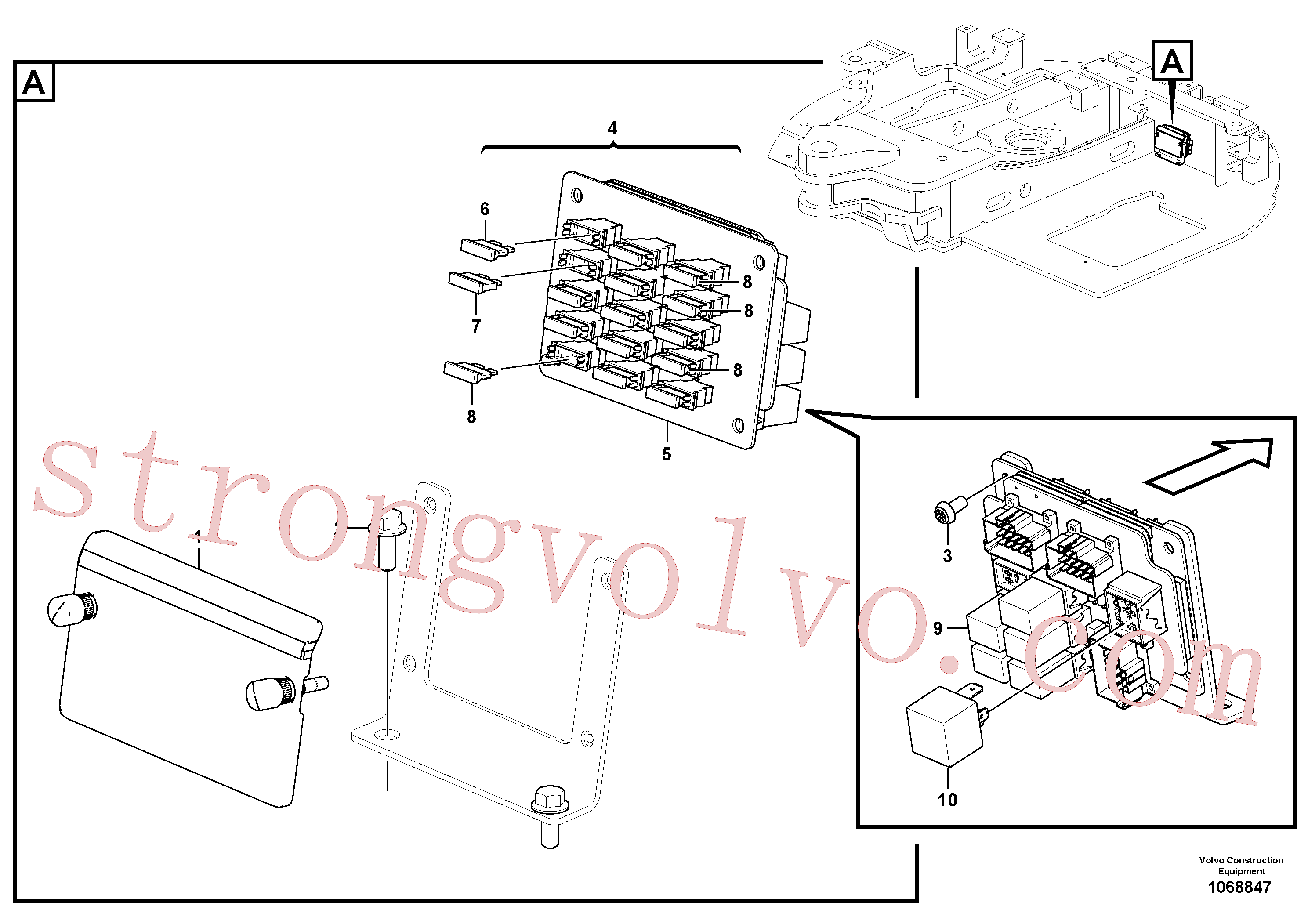 VOE14604058 Volvo Caixa de derivação eléctrica(1068847 Montagem)