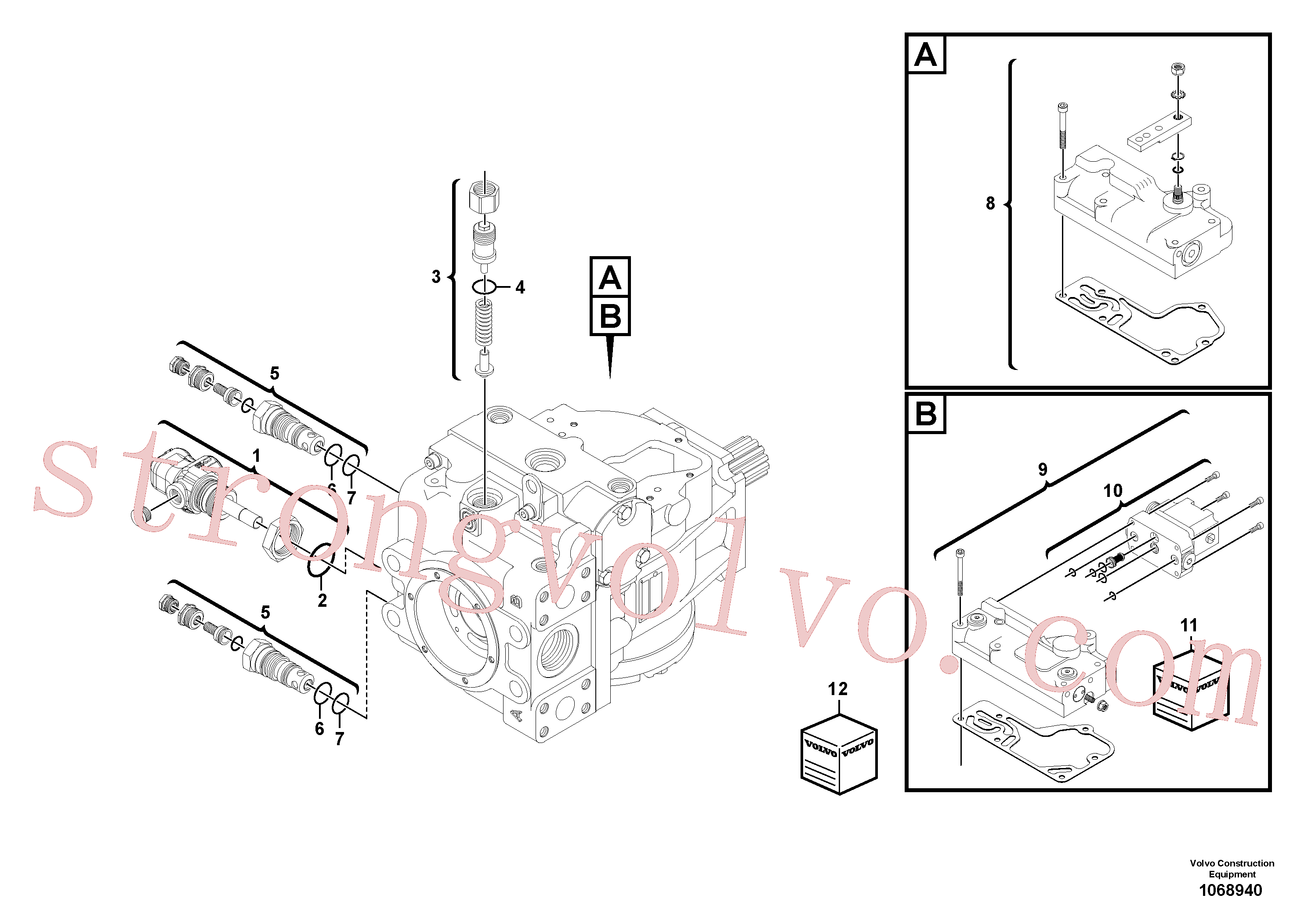 VOE17249748 Volvo Bomba de propulsão(1068940 Montagem)