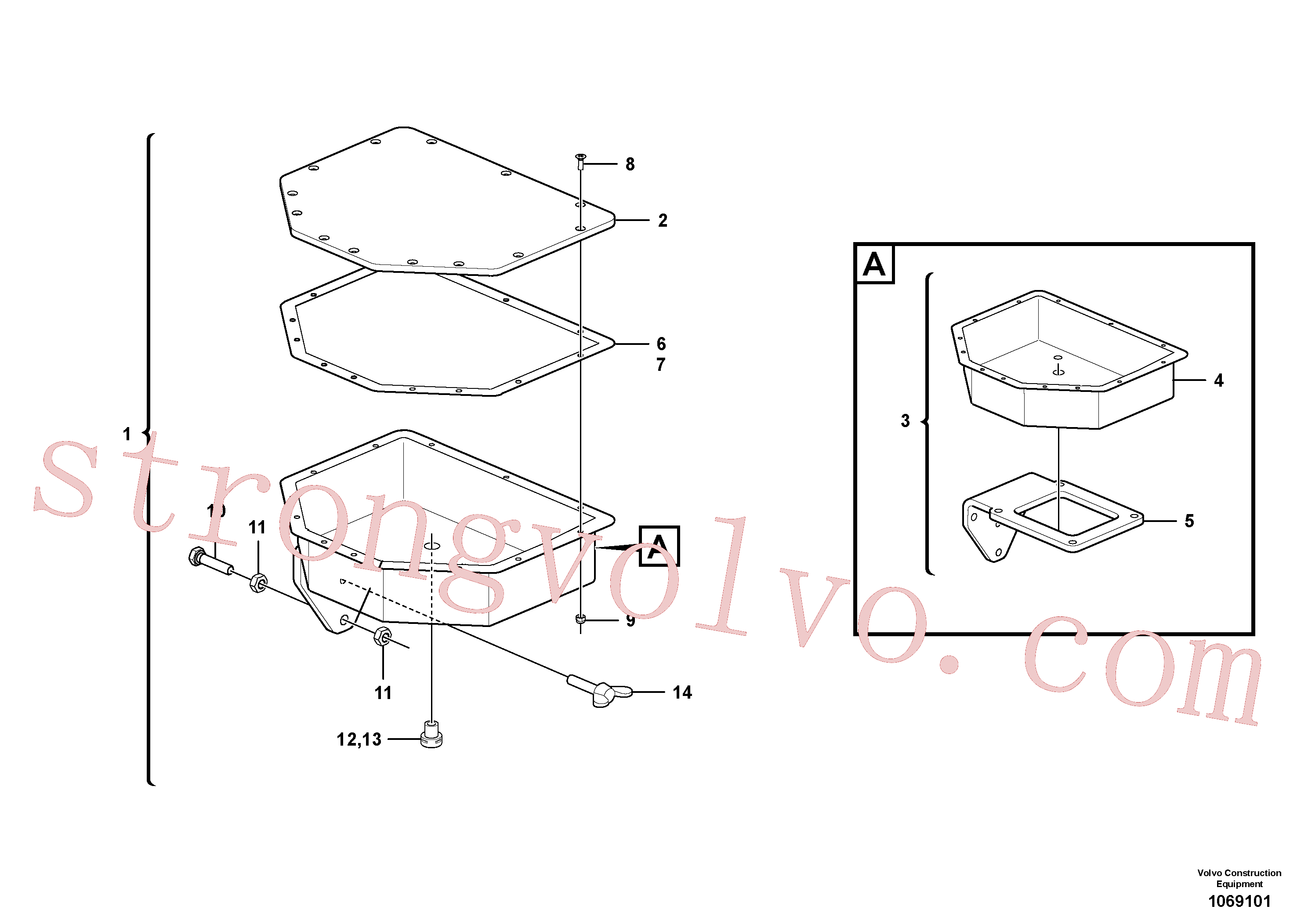 RM80797368 Volvo Painel de comando externo(1069101 Montagem)