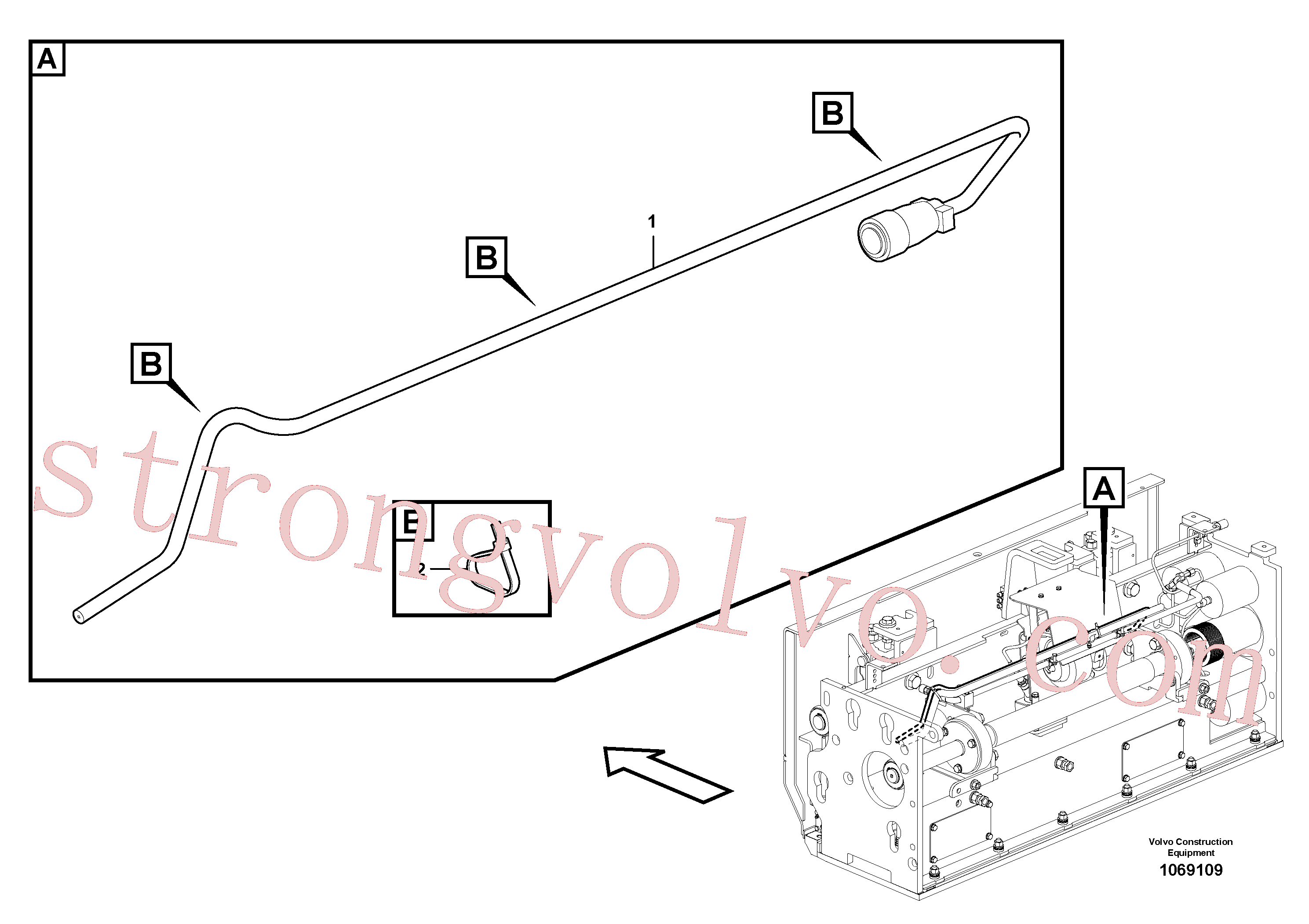 Volvo RM87966487 Cabo Volvo Acessórios para escavadeira