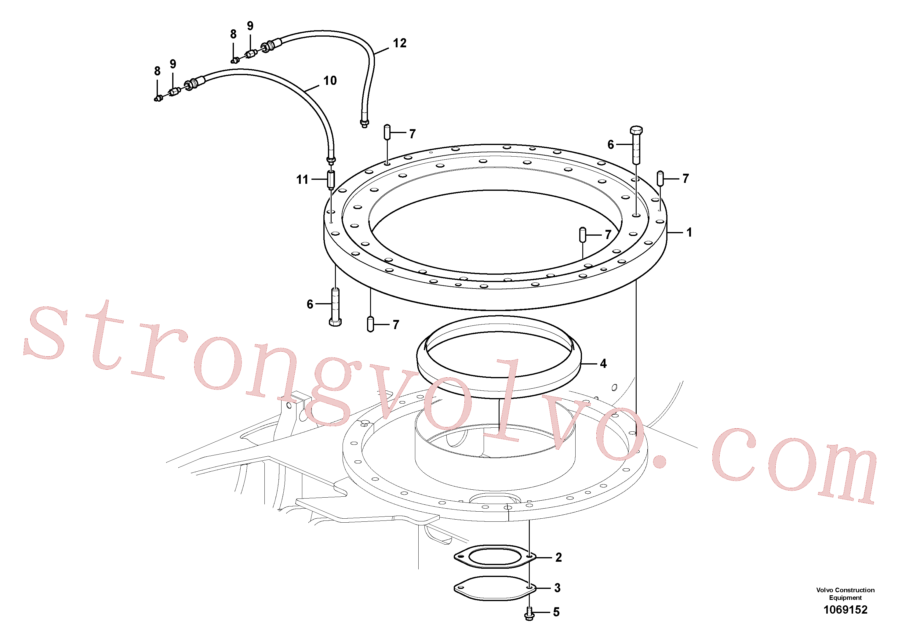 VOE14521198 Volvo Sistema de articulação(1069152 Montagem)