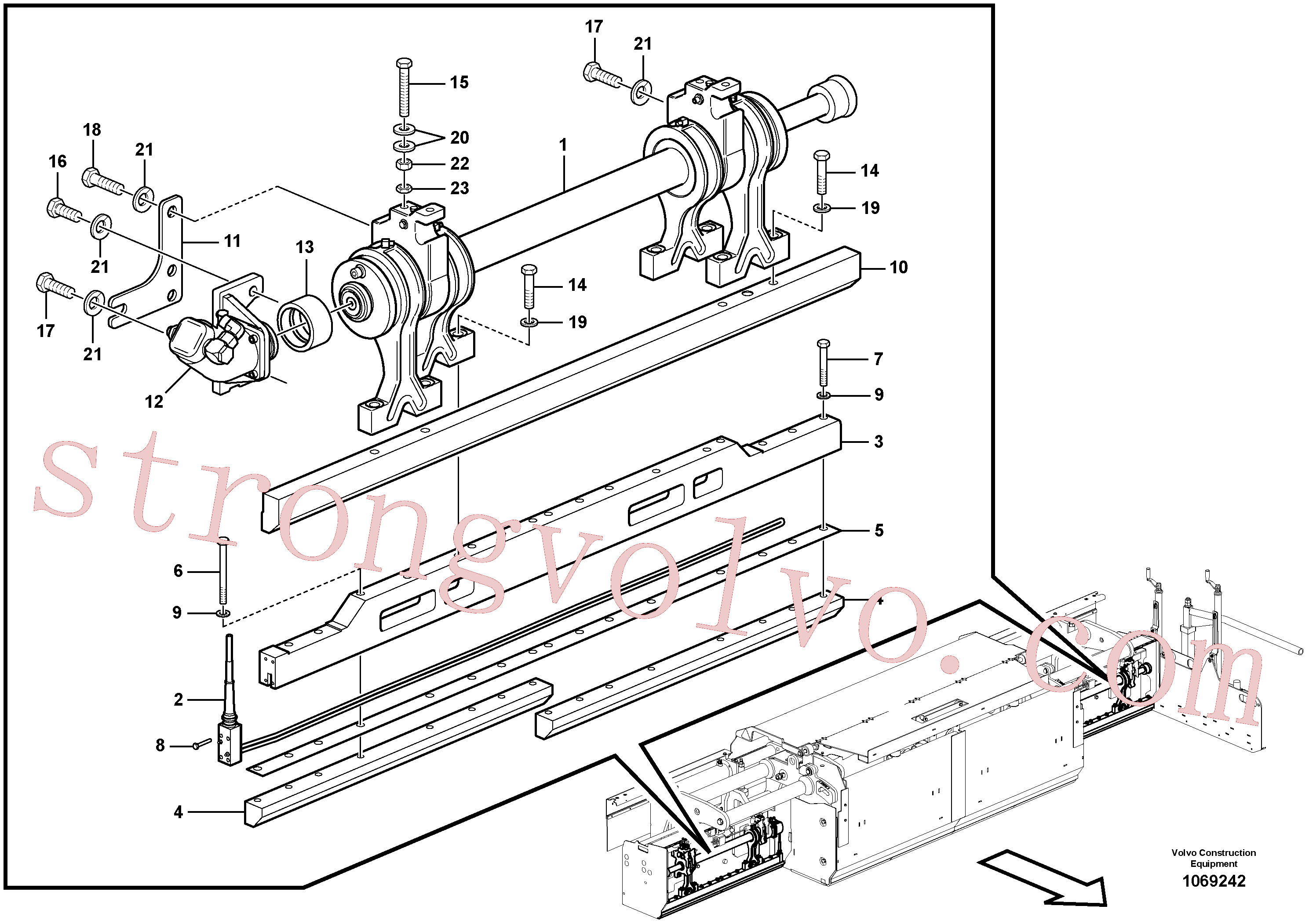 China Made RM96745393 Parafuso Volvo Acessórios para escavadeira