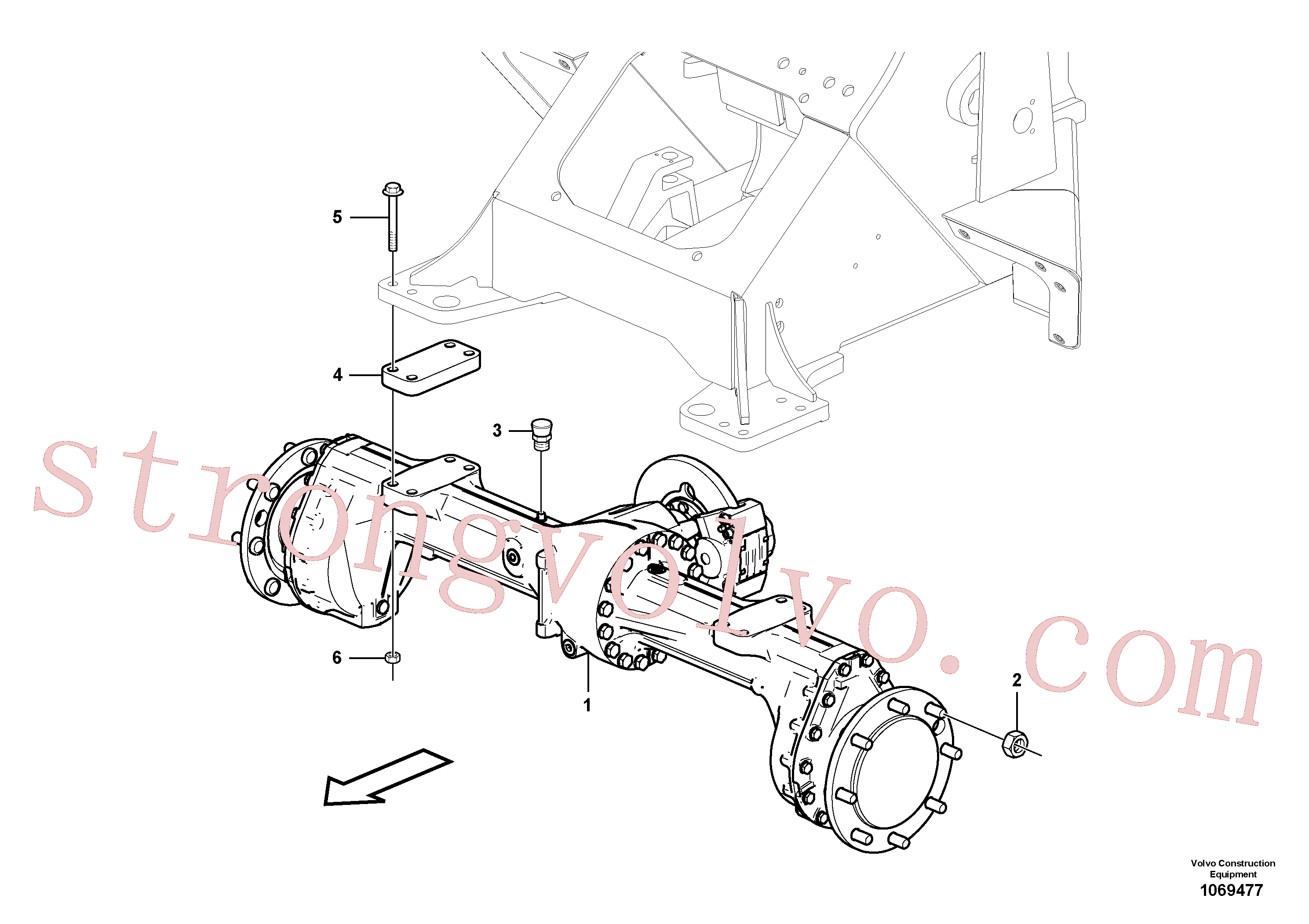 ZM2809117 Wheel nut Volvo escavadeira