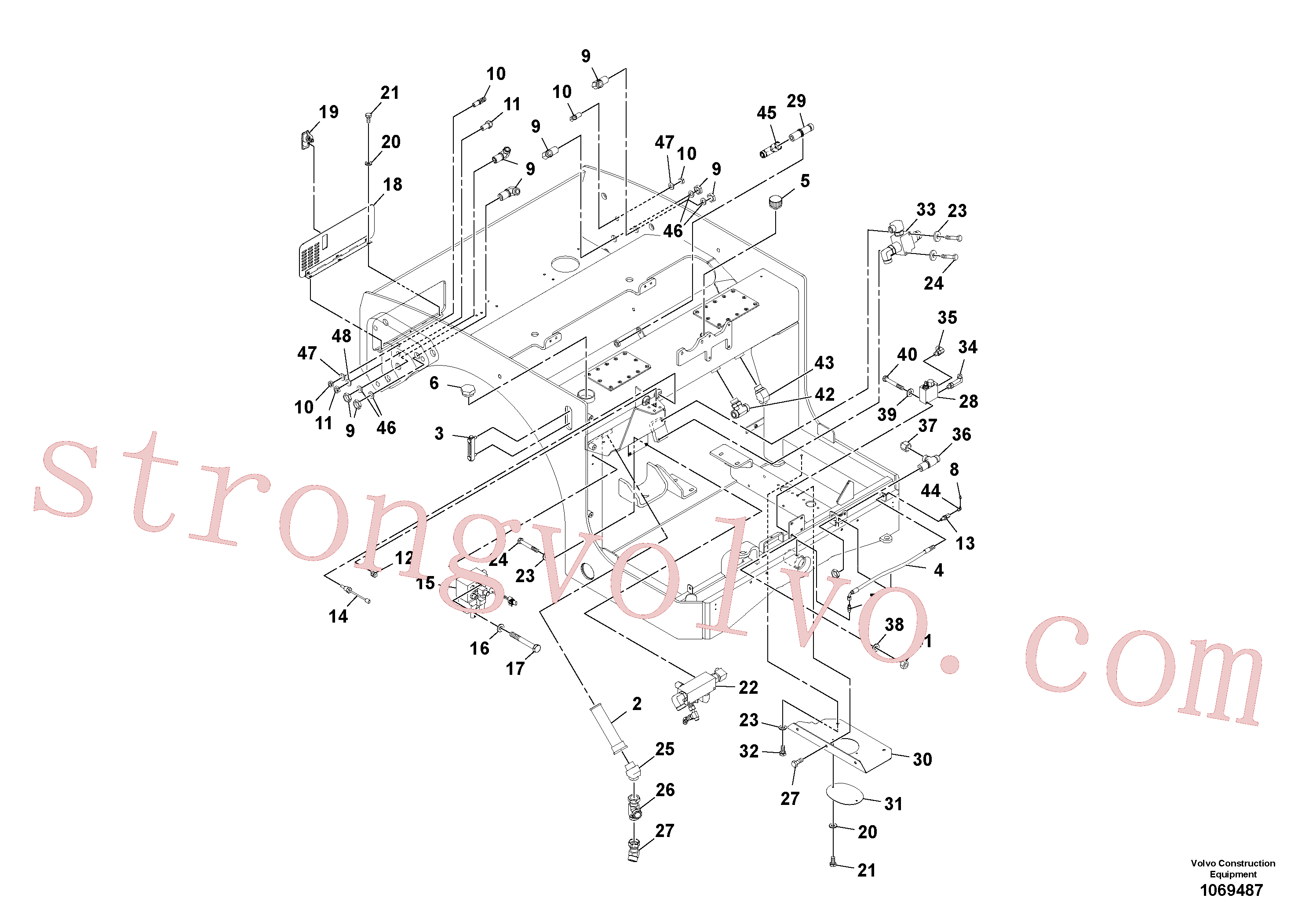 RM59922369 Volvo Conjunto da estrutura traseira(1069487 Montagem)