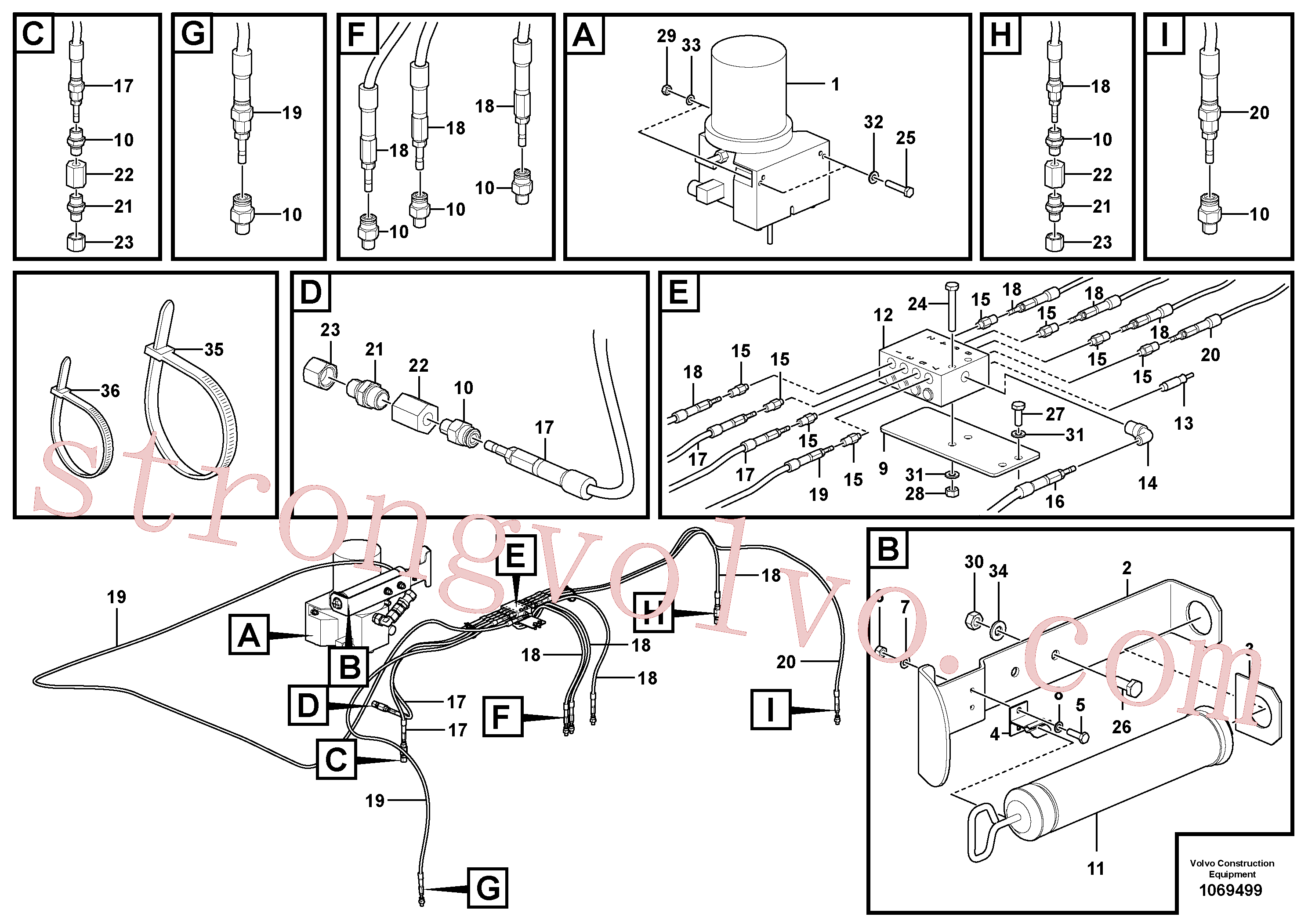 RM54660261 Volvo Lubrificação centralizada(1069499 Montagem)