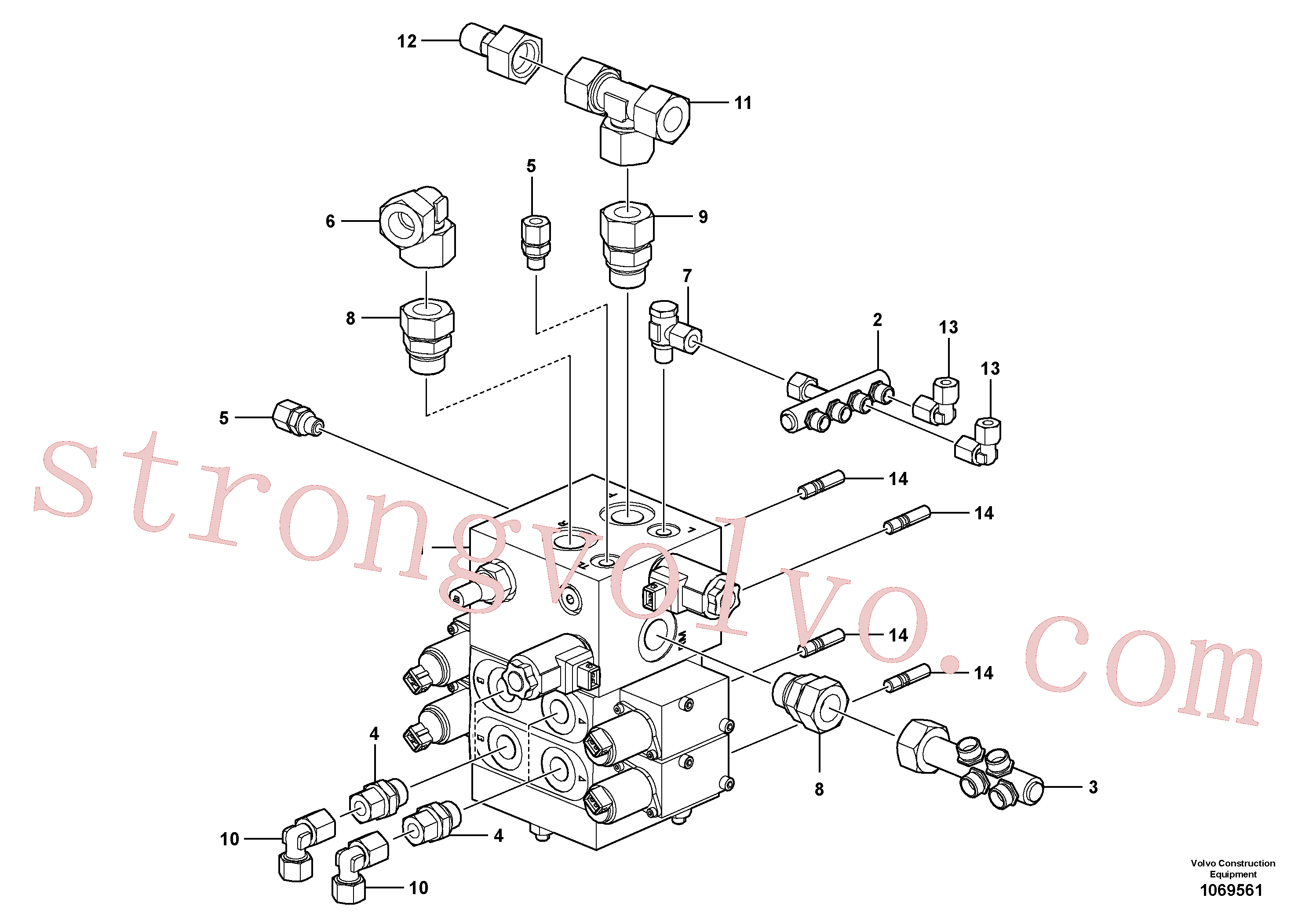 Atacado RM80804511 Corpo da valvula Volvo escavadeira