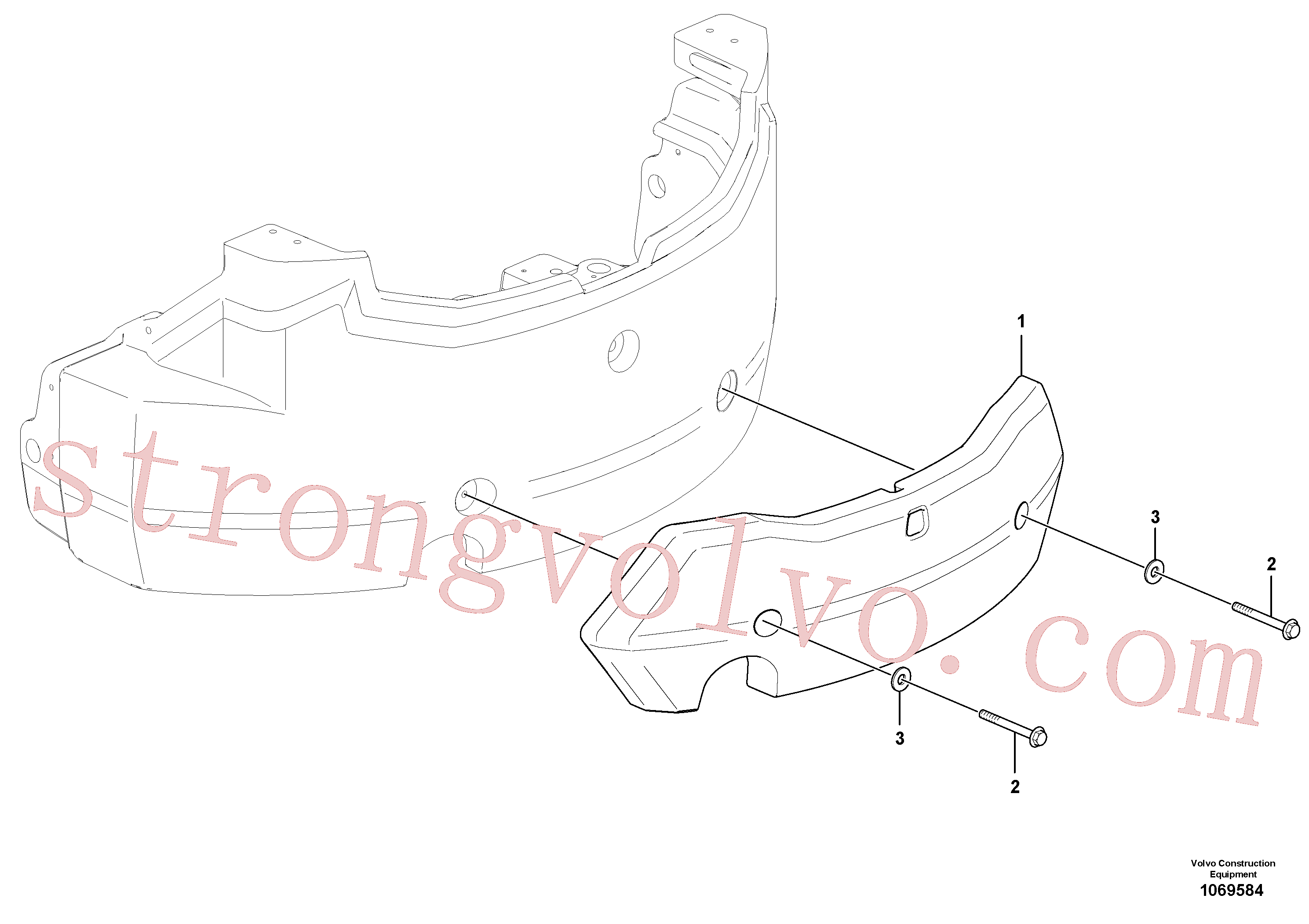 VOE60113918 Volvo Contrapeso(1069584 Montagem)