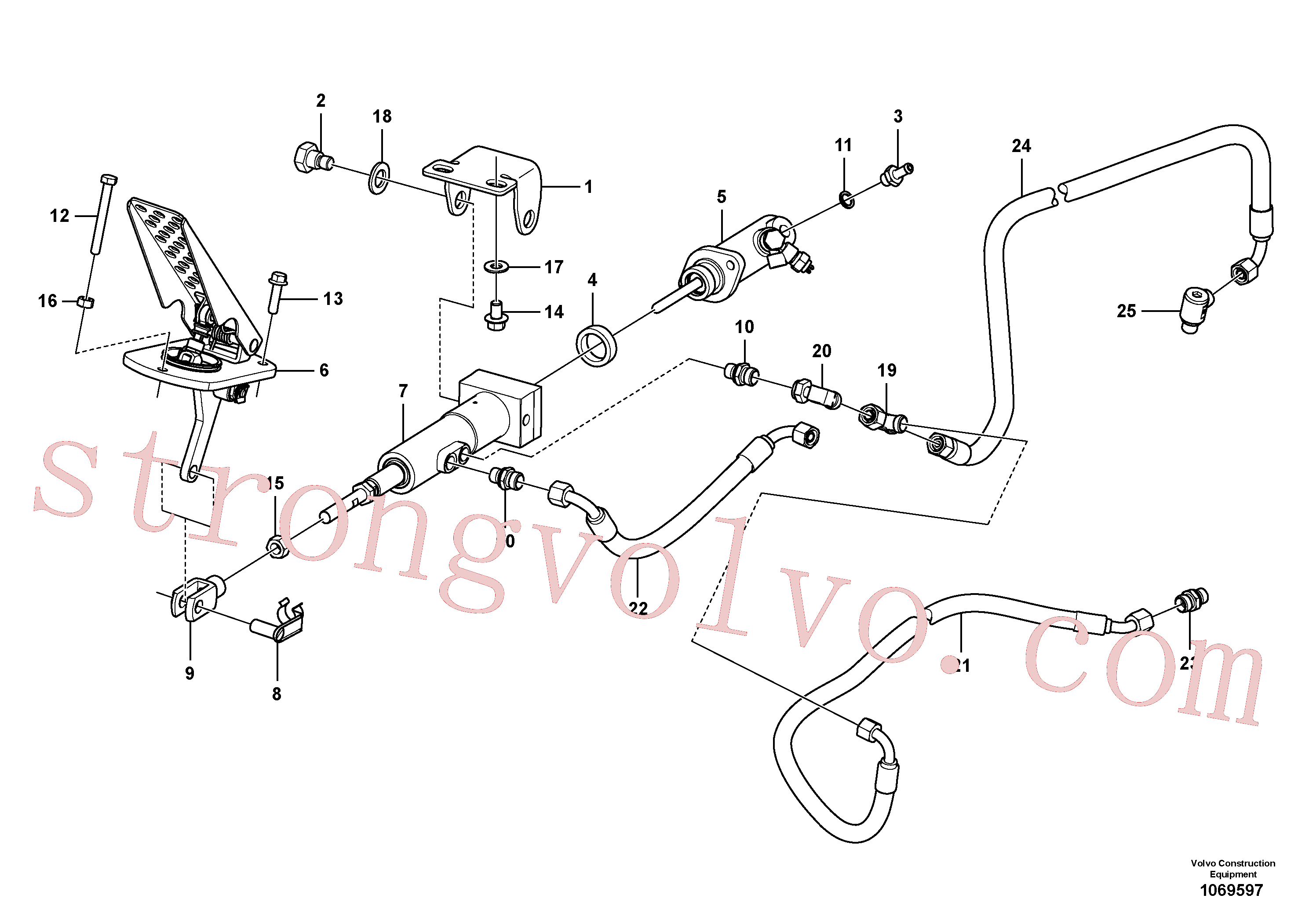 VOE994870 Volvo Controlo de polegadas(1069597 Montagem)