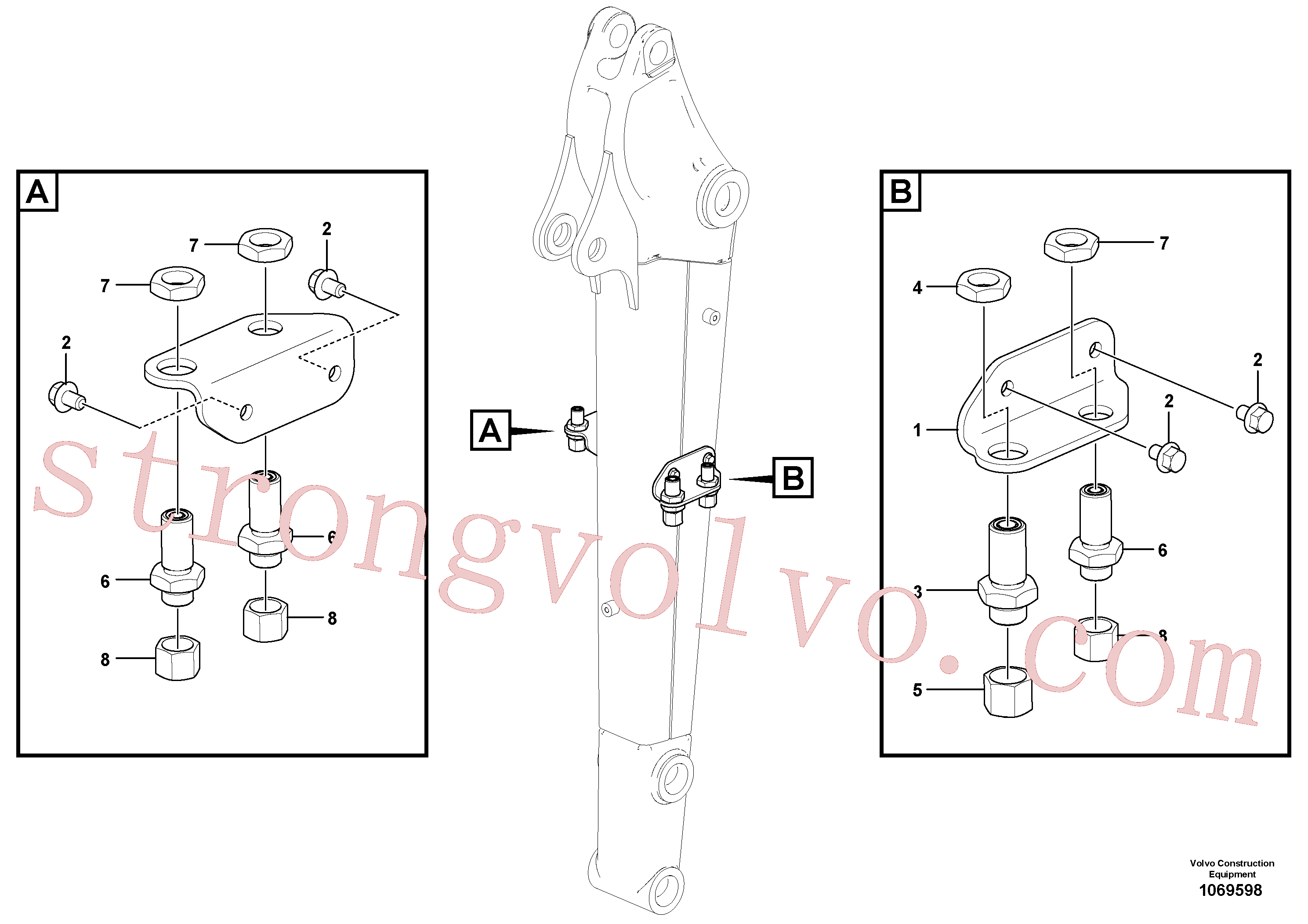 Volvo VOE15677585 Plate Volvo Acessórios para escavadeira