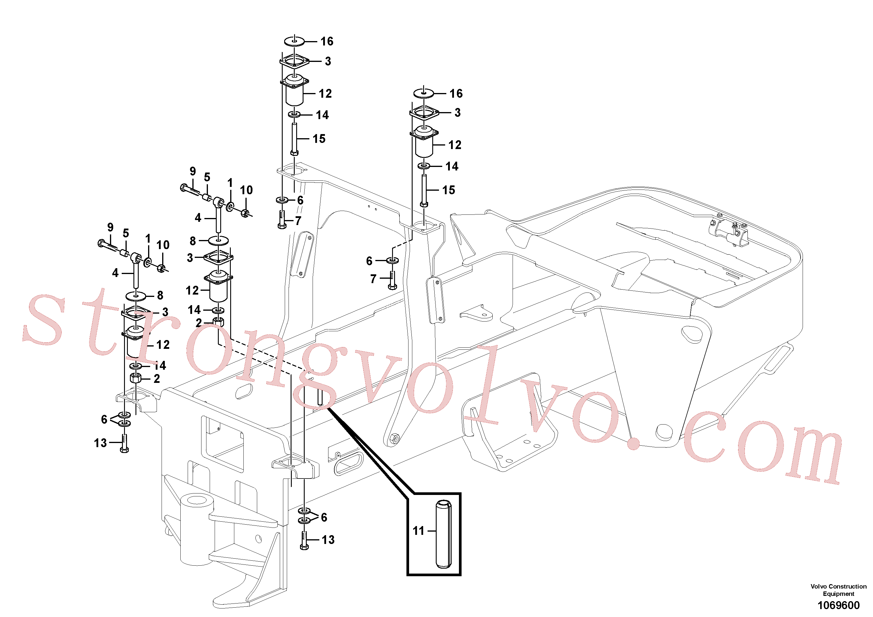 RM96701677 Volvo Instalação da plataforma do operador(1069600 Montagem)