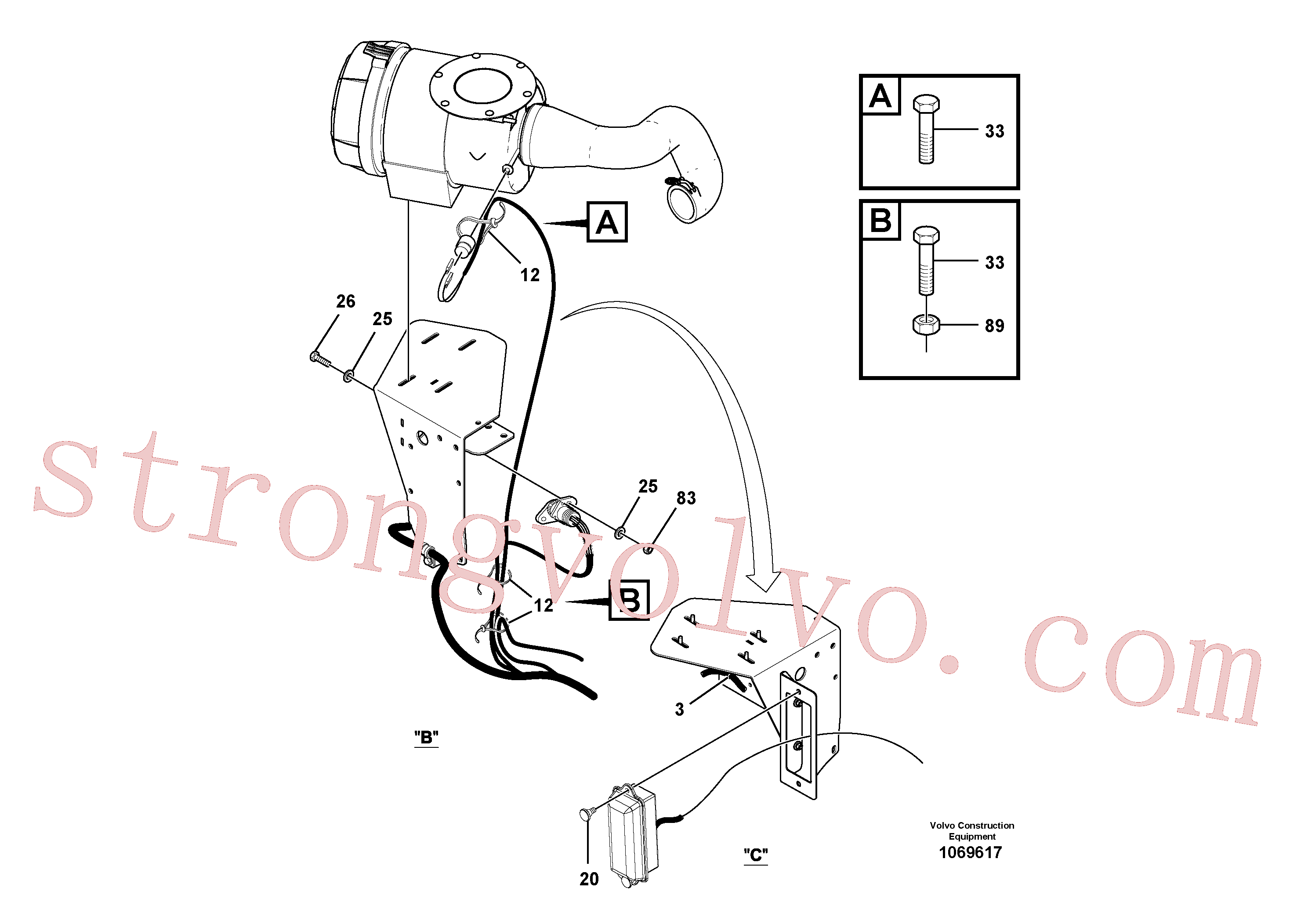 RM58820168 Volvo Instalação eléctrica, Instalação de cablagem(1069617 Montagem)