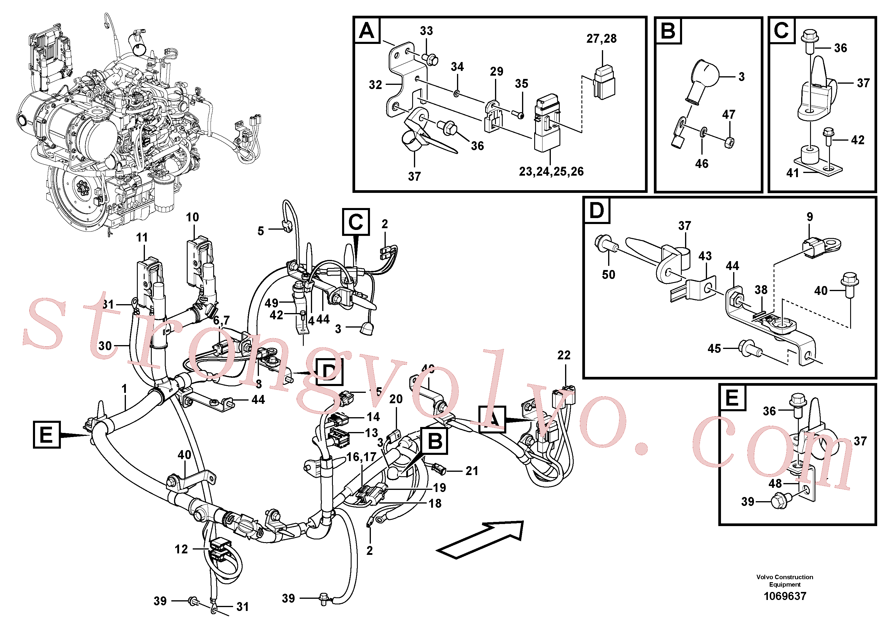 Volvo Montagem VOE14532533 Suporte Acessórios
