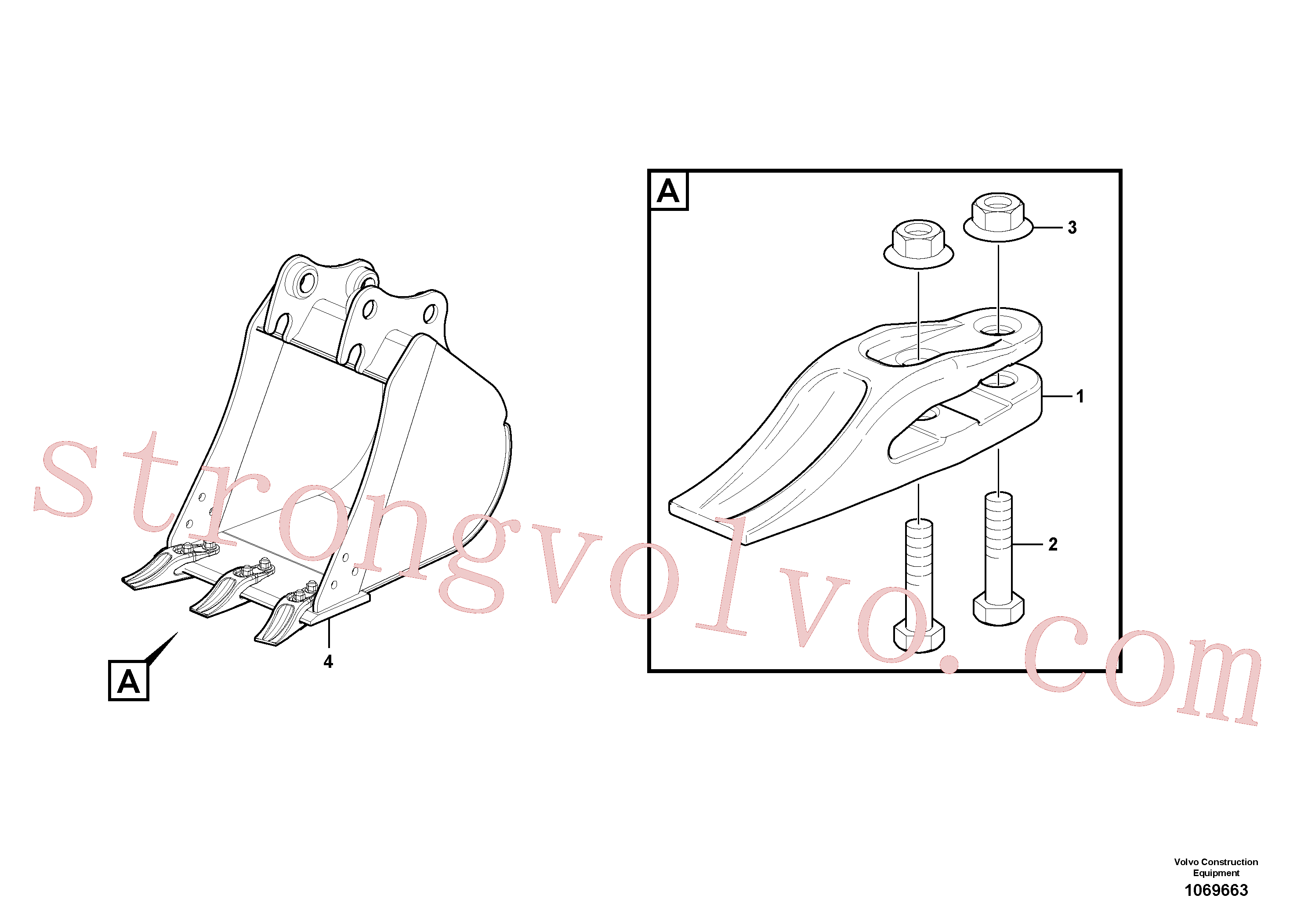VOE15613687 Volvo Balde(1069663 Montagem)