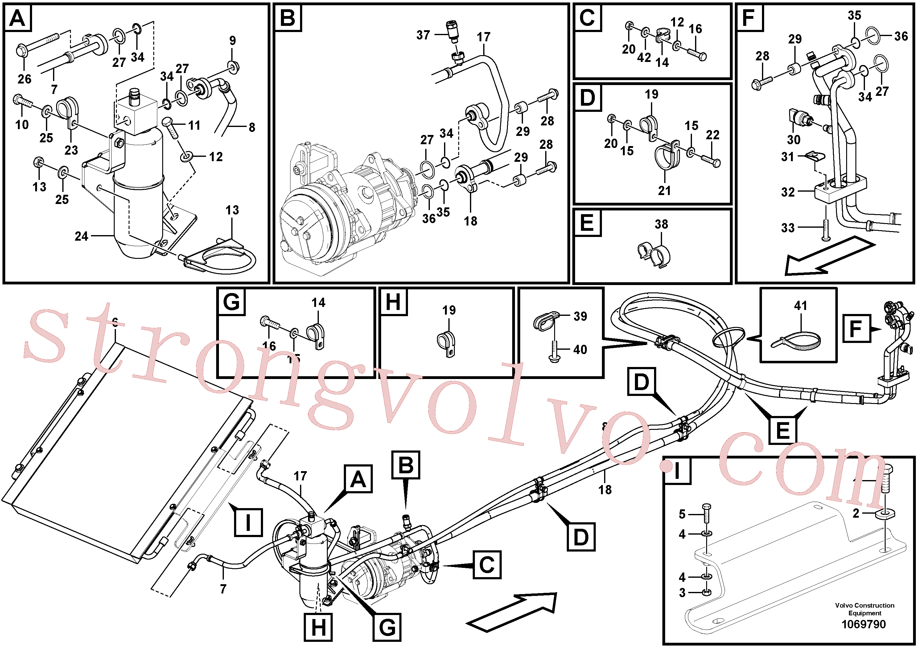 Volvo Montagem RM59117317 Braçadeira Acessórios