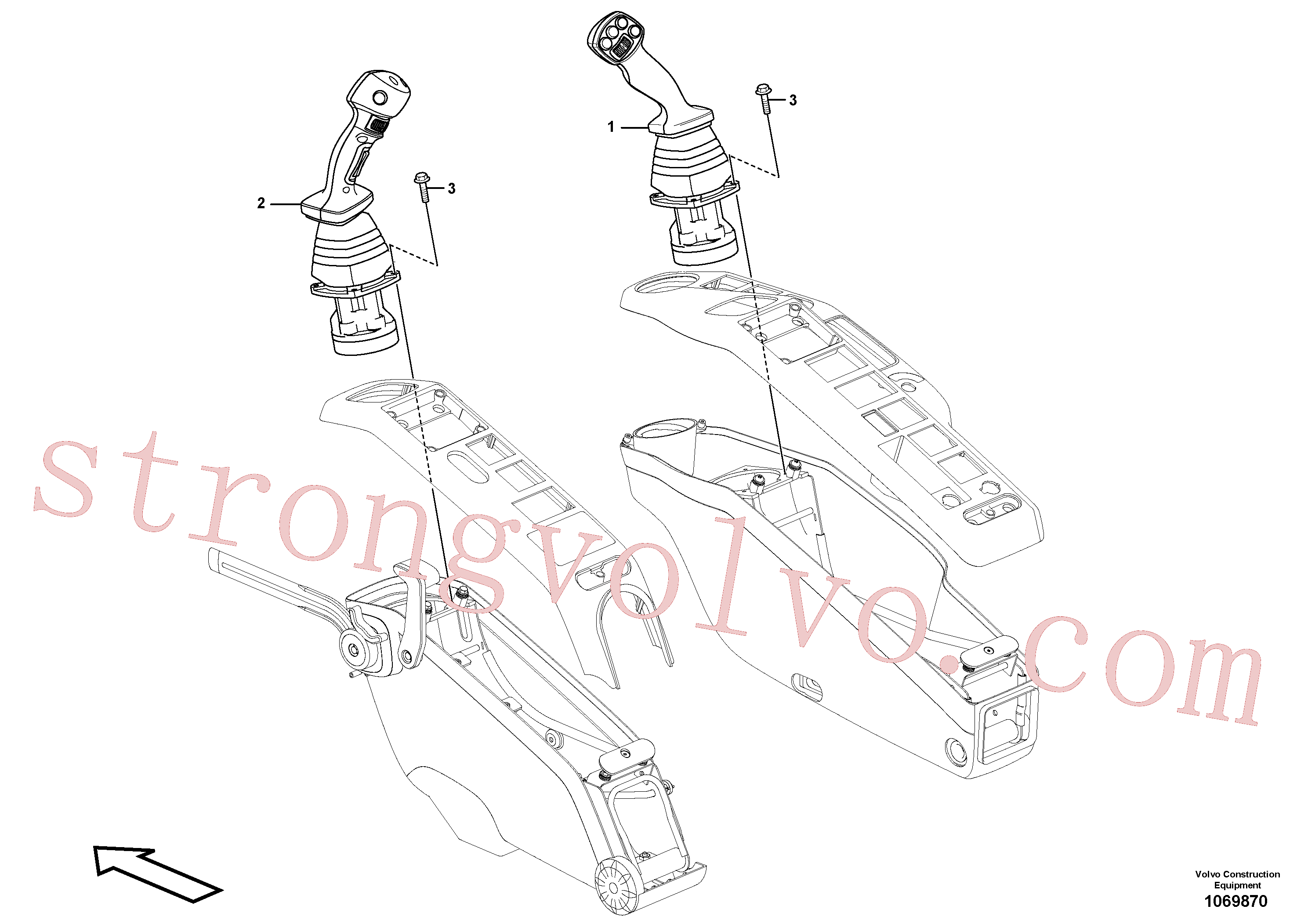 VOE14709305 Volvo Servo-sistema, válvula de comando à distância(1069870 Montagem)
