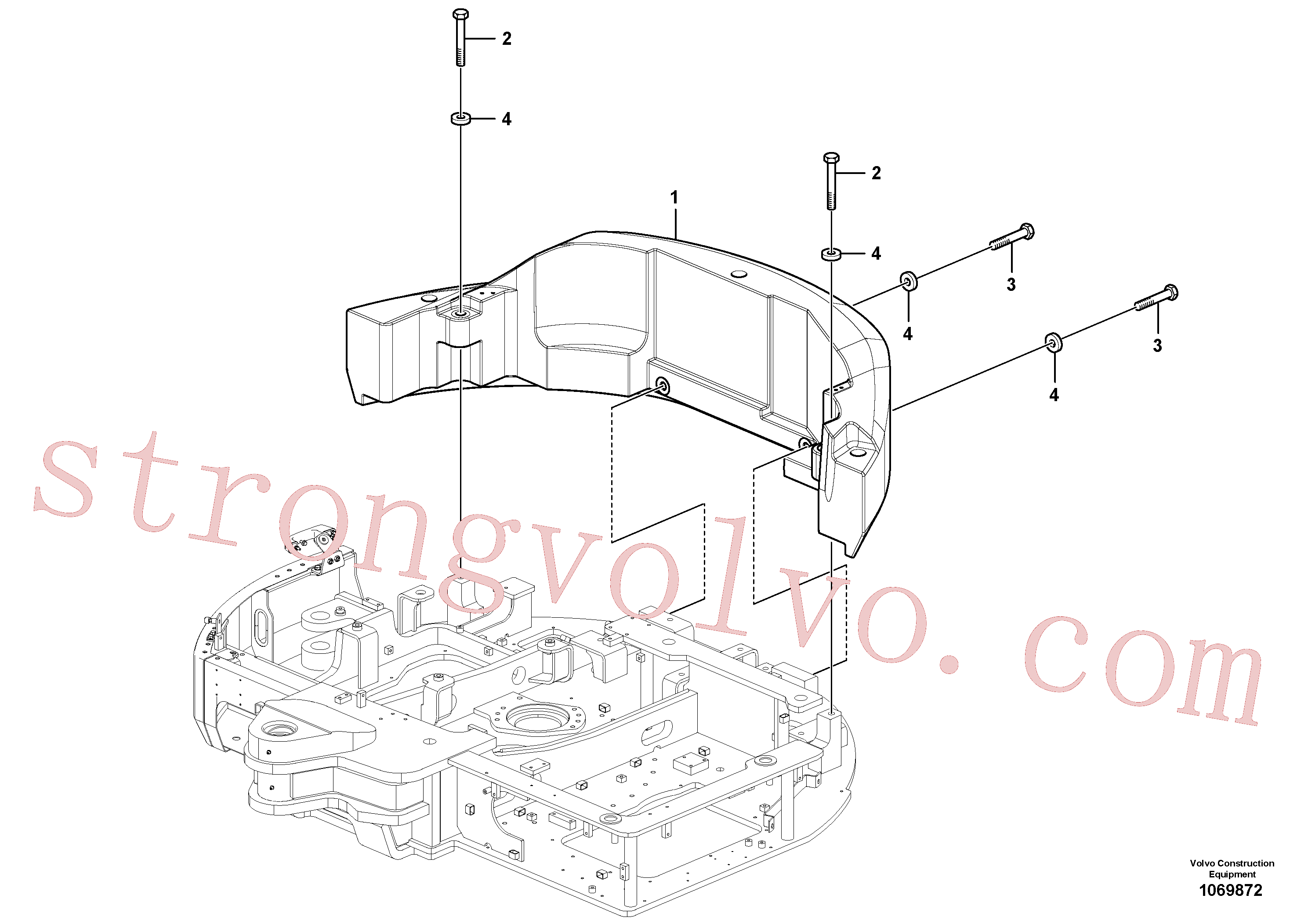 SA9011-22423 Volvo Contrapeso(1069872 Montagem)