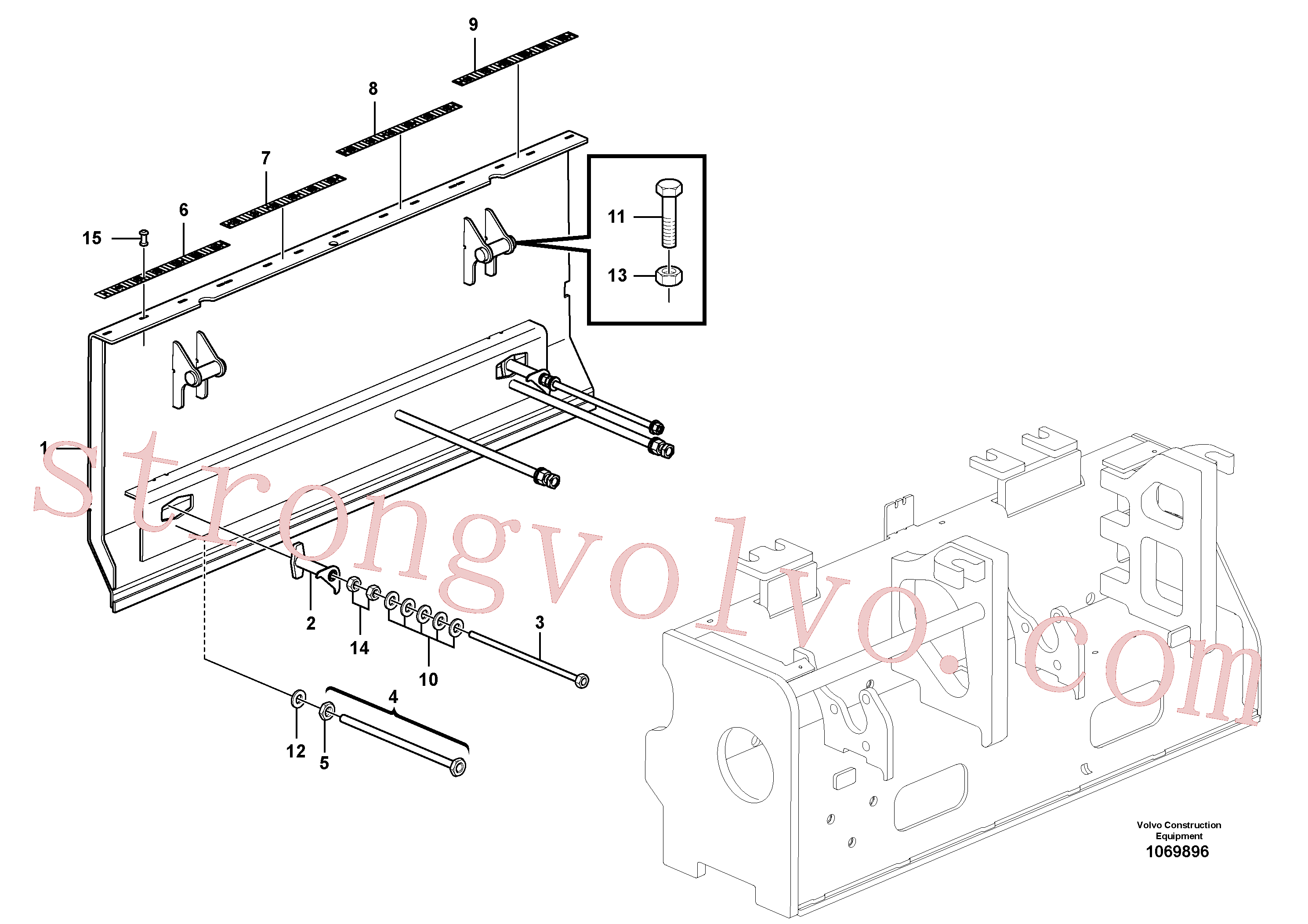 Volvo Montagem RM80672140 Rebite cego Acessórios