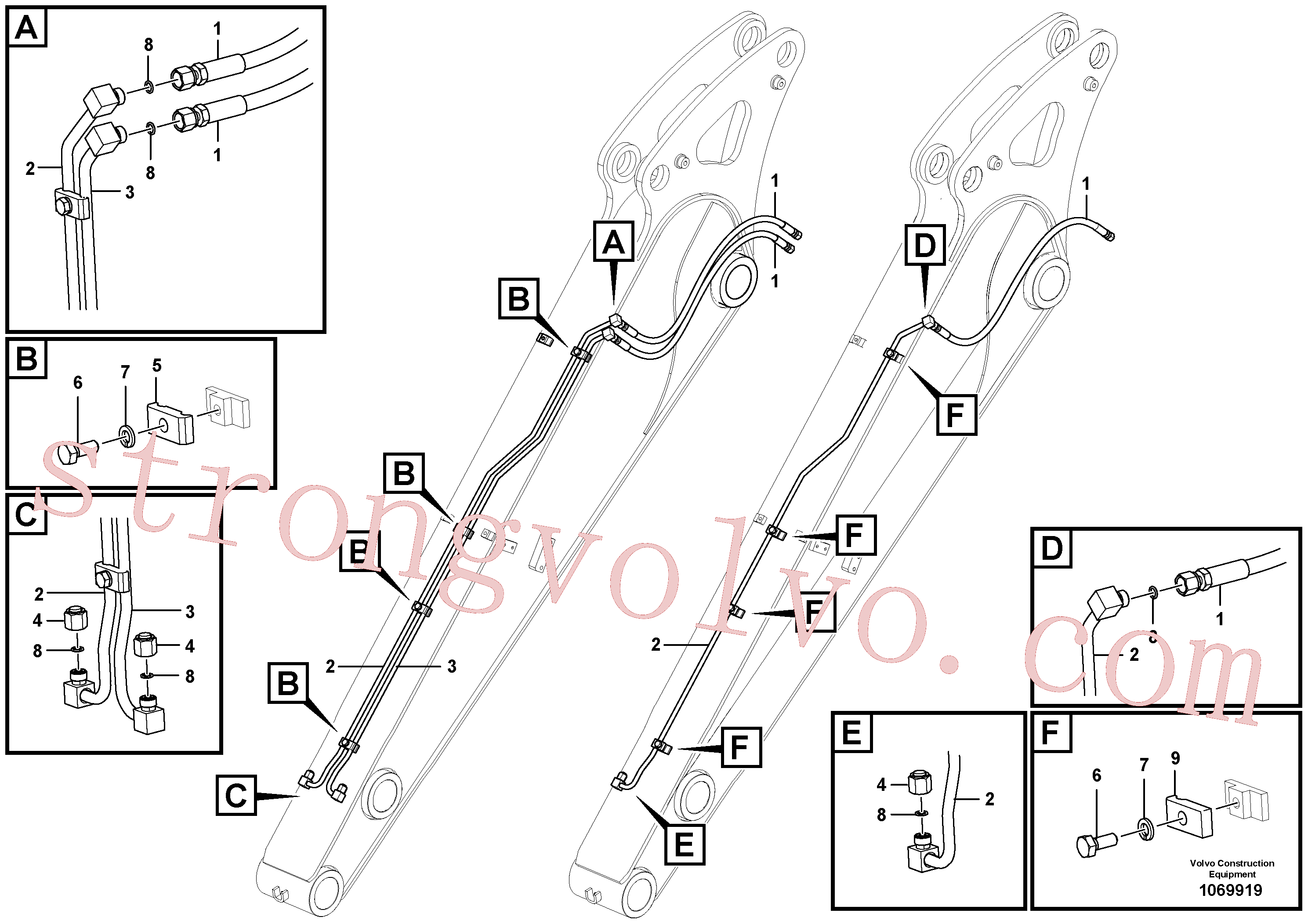 Volvo Montagem VOE14880477 Braçadeira Acessórios