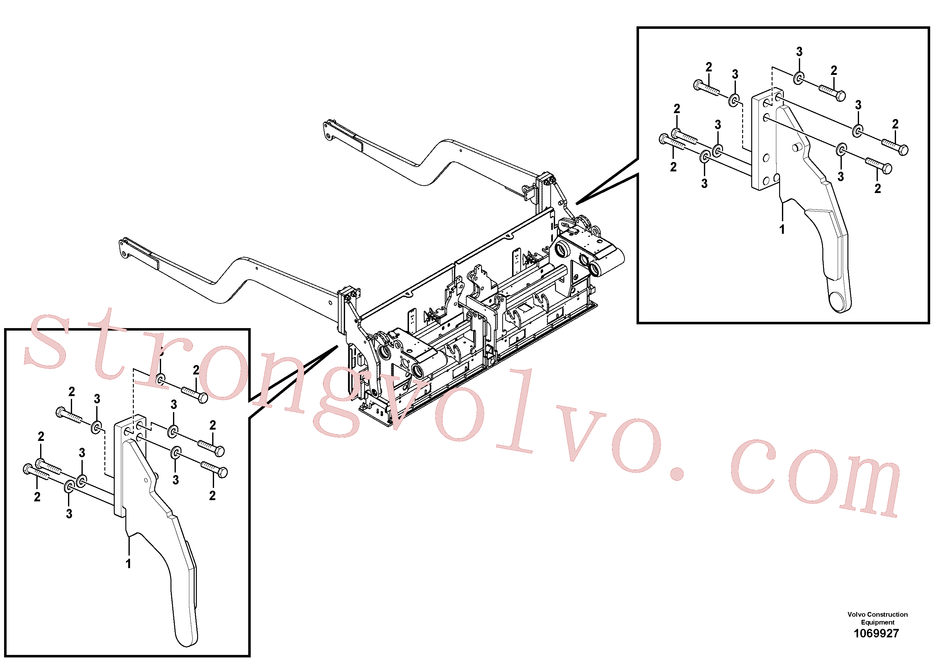 Volvo VOE984984 Parafuso sextavado Volvo Acessórios para escavadeira