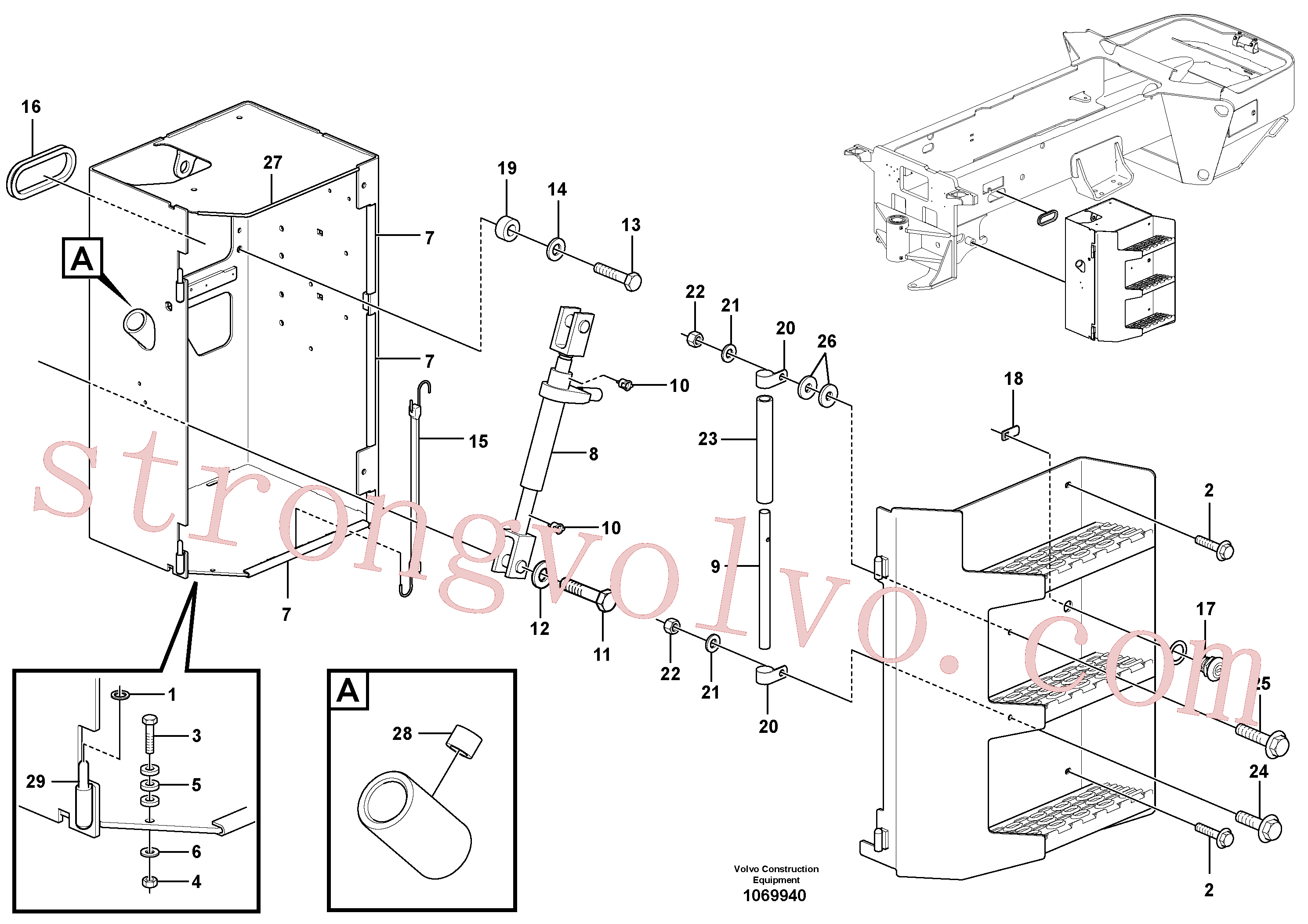 RM59995019 Volvo Caixa de bateria(1069940 Montagem)