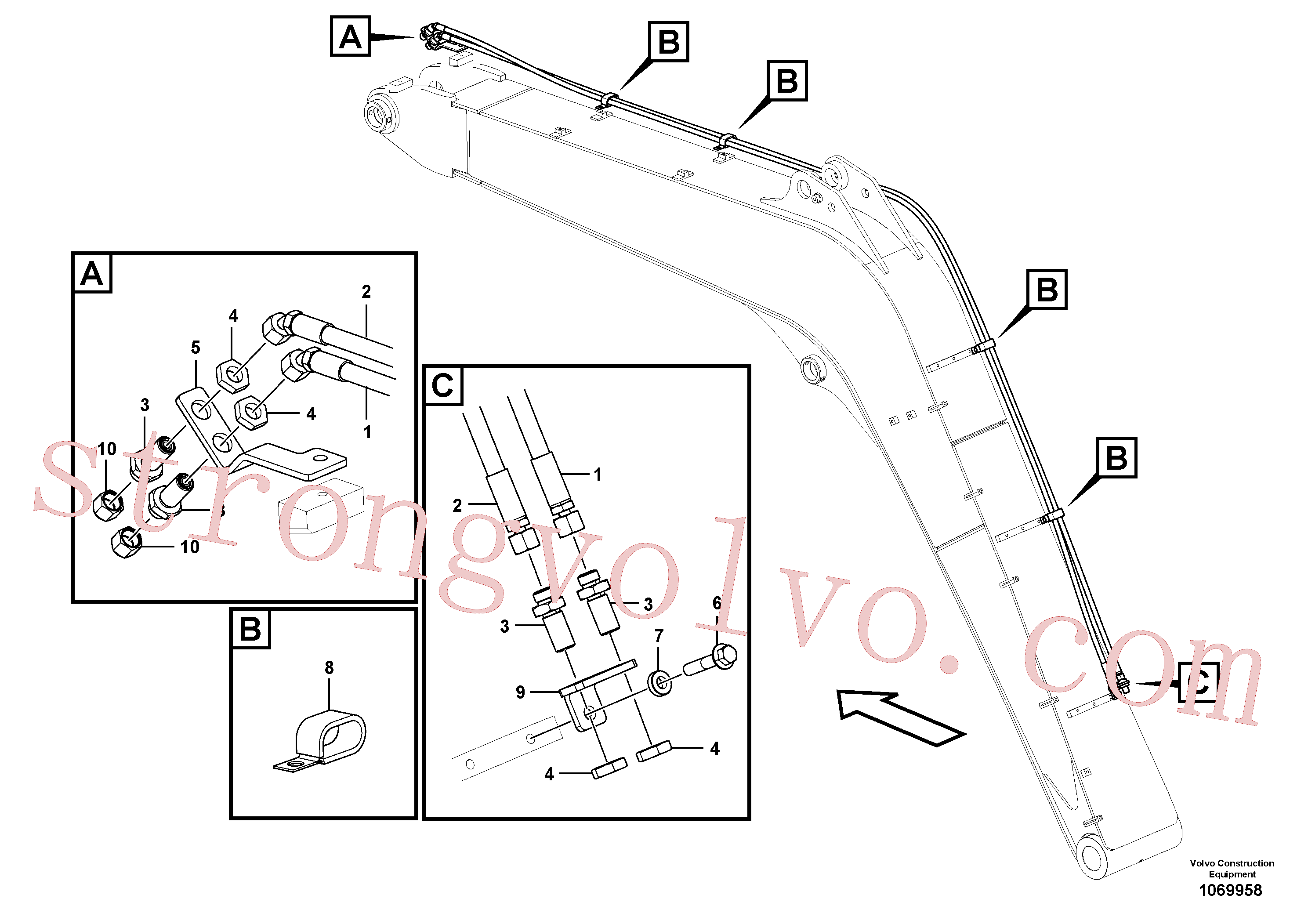 VOE14555442 Chapa Inscreva-se para Volvo Acessórios para escavadeira