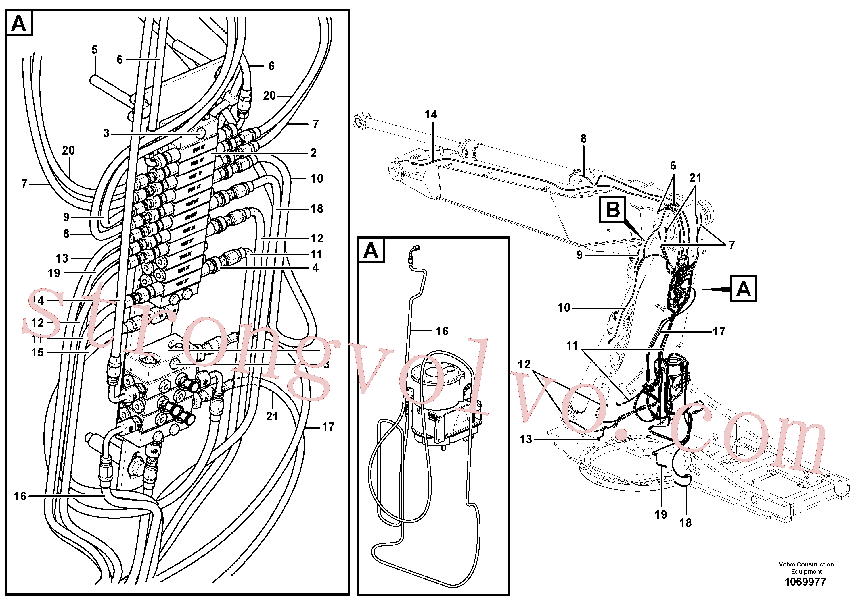 VOE14652747 Volvo Conjunto distribuidor, lança(1069977 Montagem)