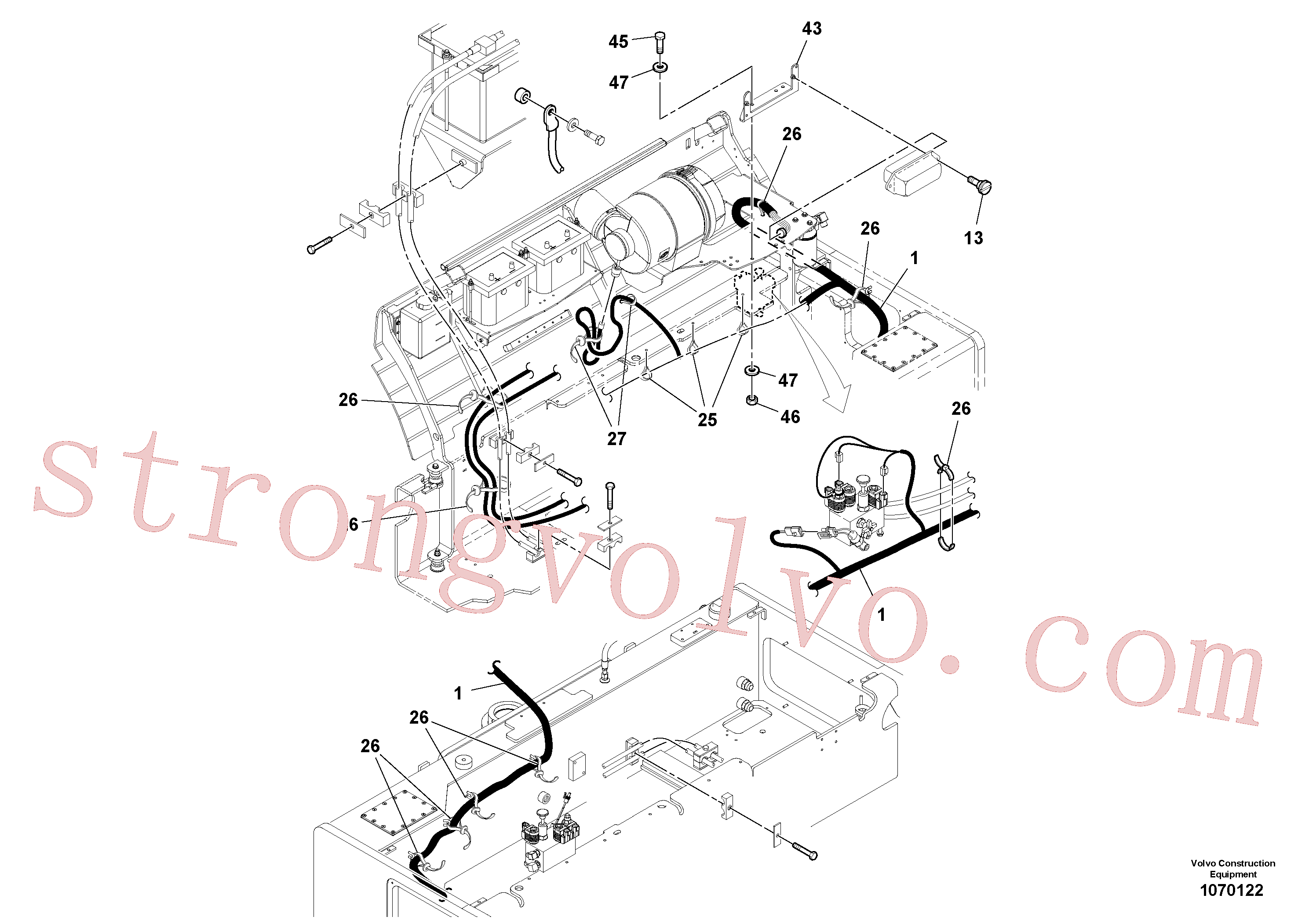 RM95424586 Volvo Parte eléctrica(1070122 Montagem)