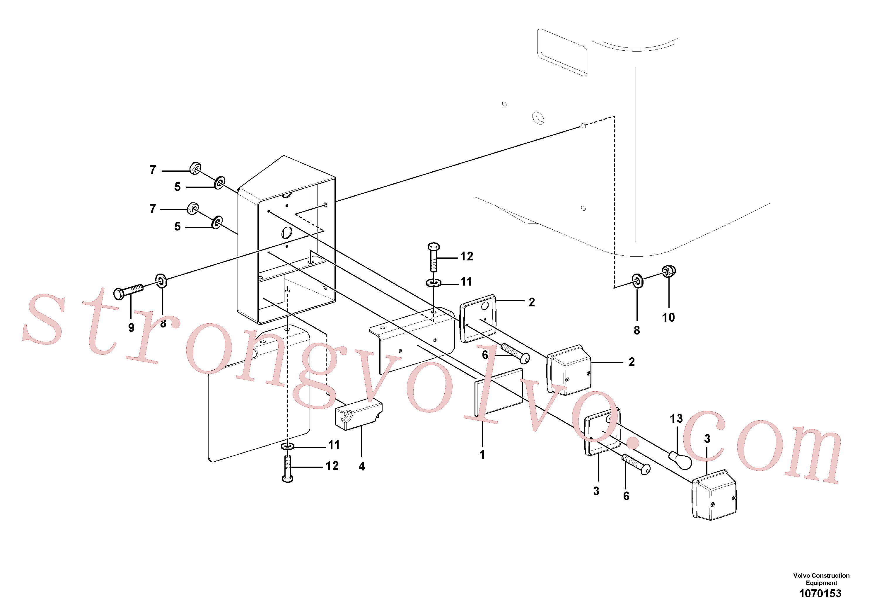 RM96713979 Volvo Conjunto do pisca de direcção traseiro esquerdo(1070153 Montagem)