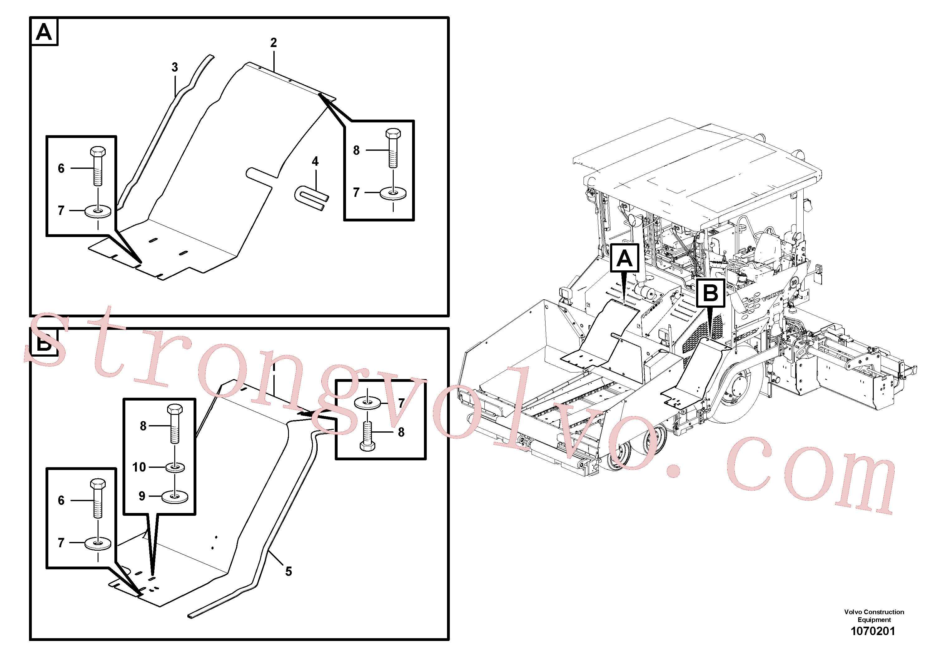 RM96718820 Volvo Pára-lamas(1070201 Montagem)