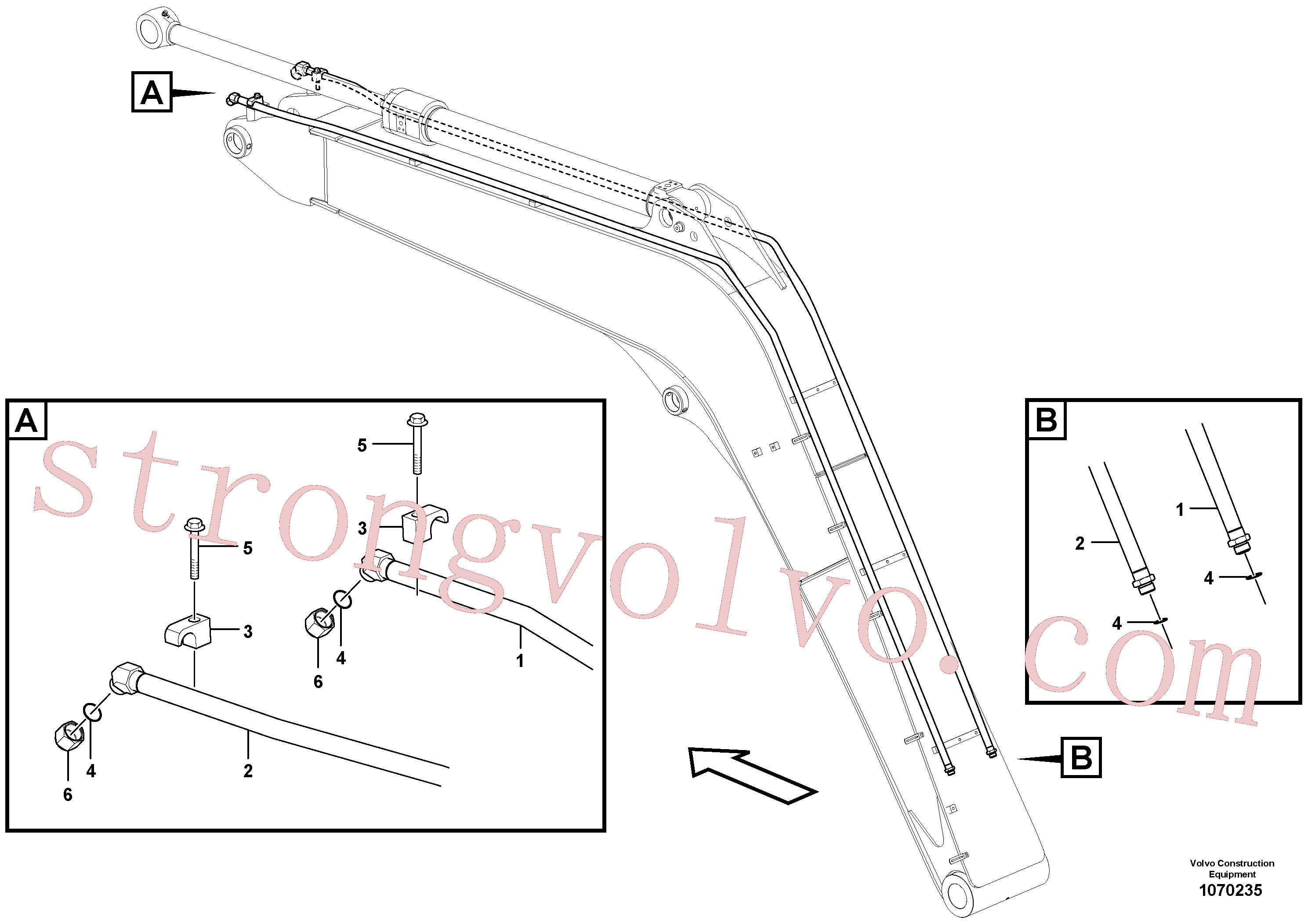 VOE14658770 Pipe Volvo escavadeira