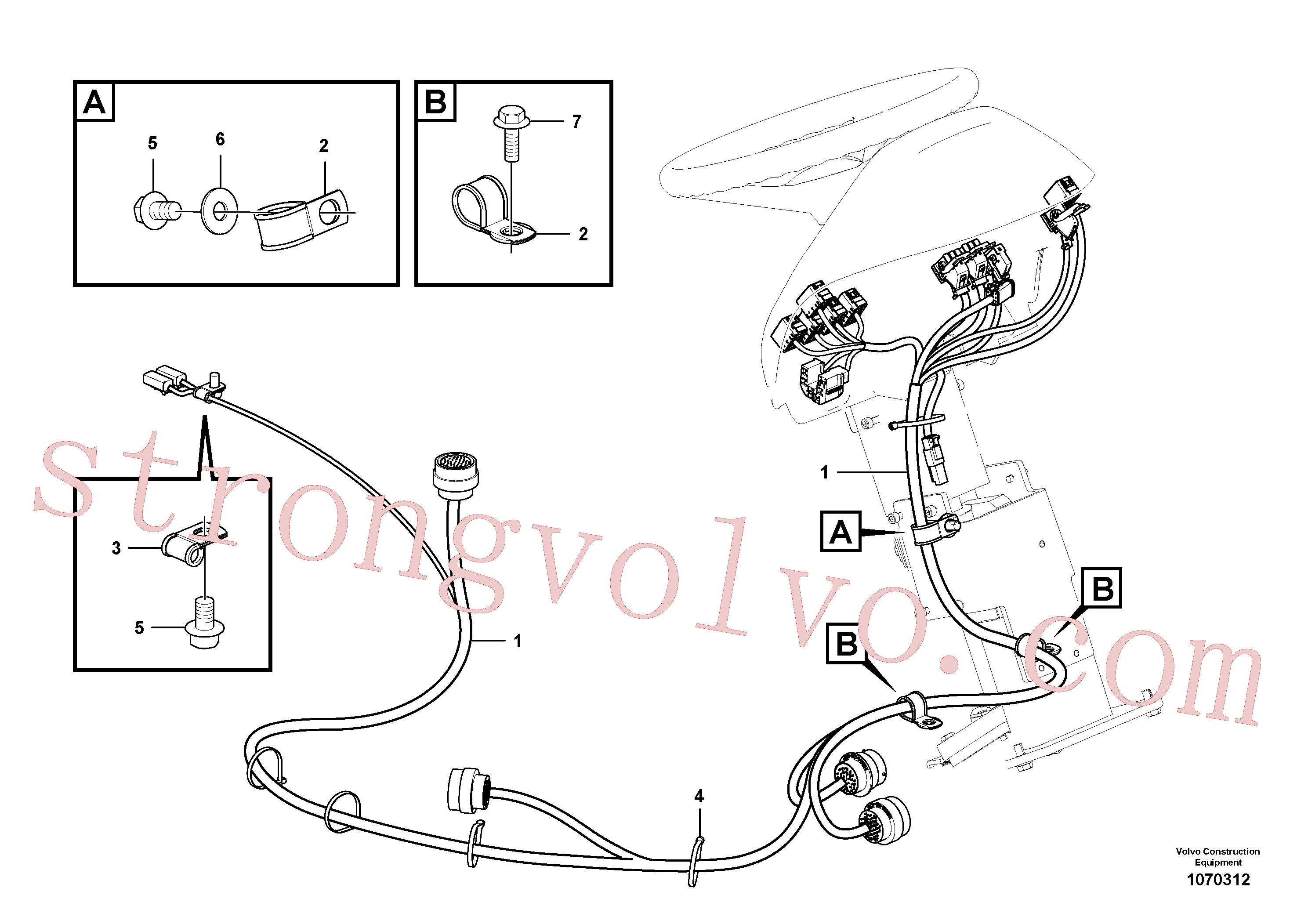 China Made RM59117309 Braçadeira Volvo Acessórios para escavadeira