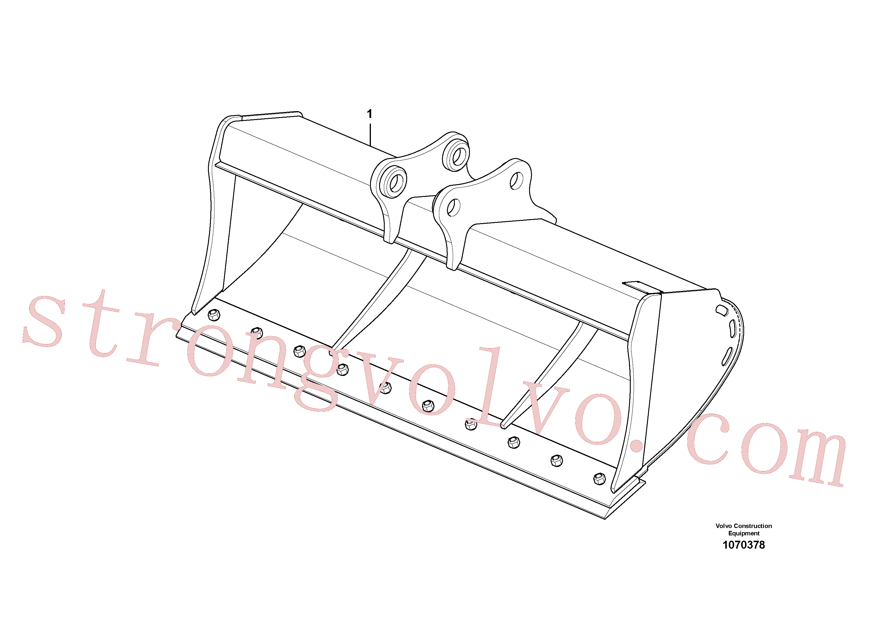 China Made VOE15650148 Caçamba normal Volvo Acessórios para escavadeira