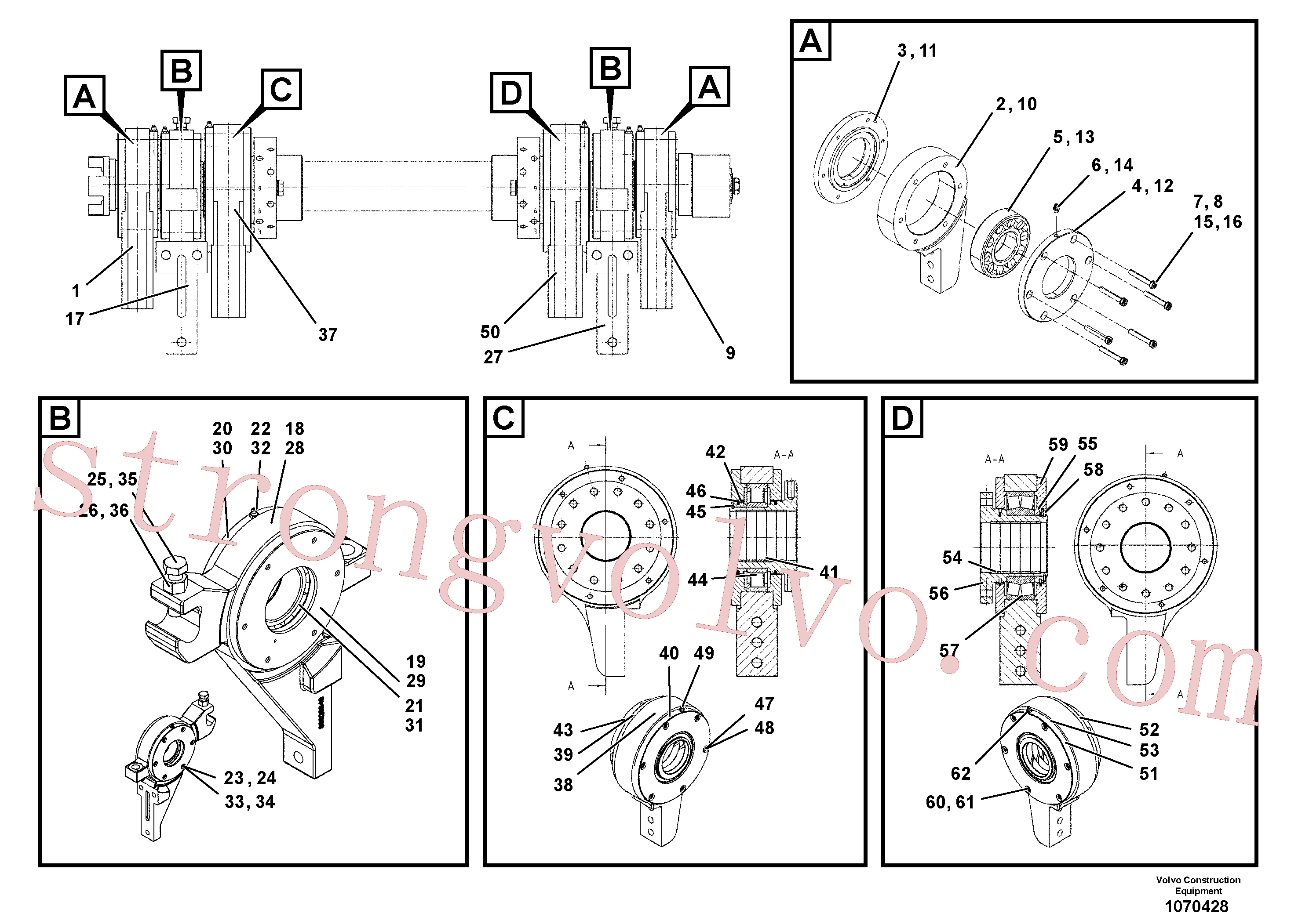 Atacado RM54700406 Rolamento de rolos Volvo escavadeira