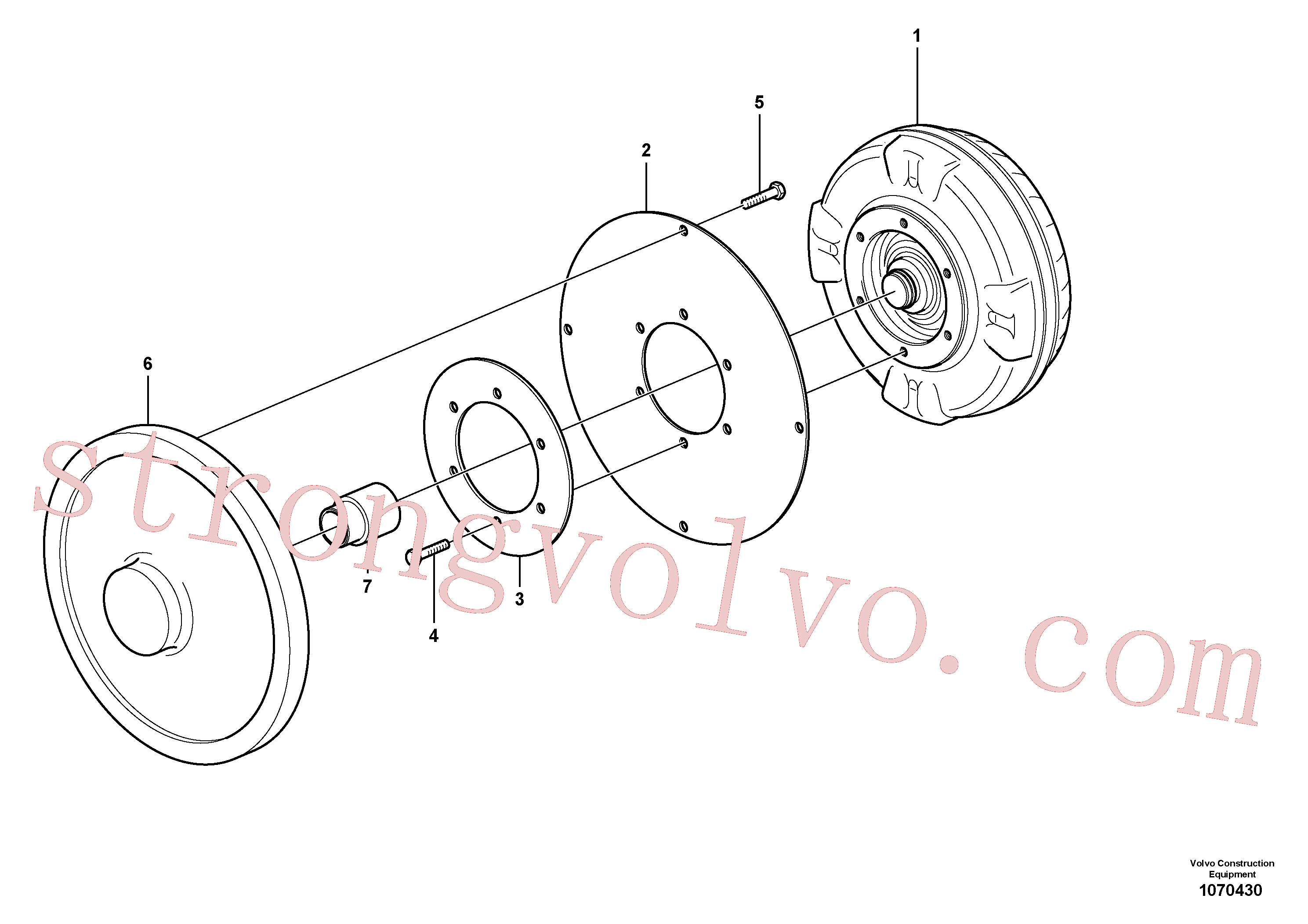VOE13970876 Parafuso sextavado Inscreva-se para Volvo Acessórios para escavadeira