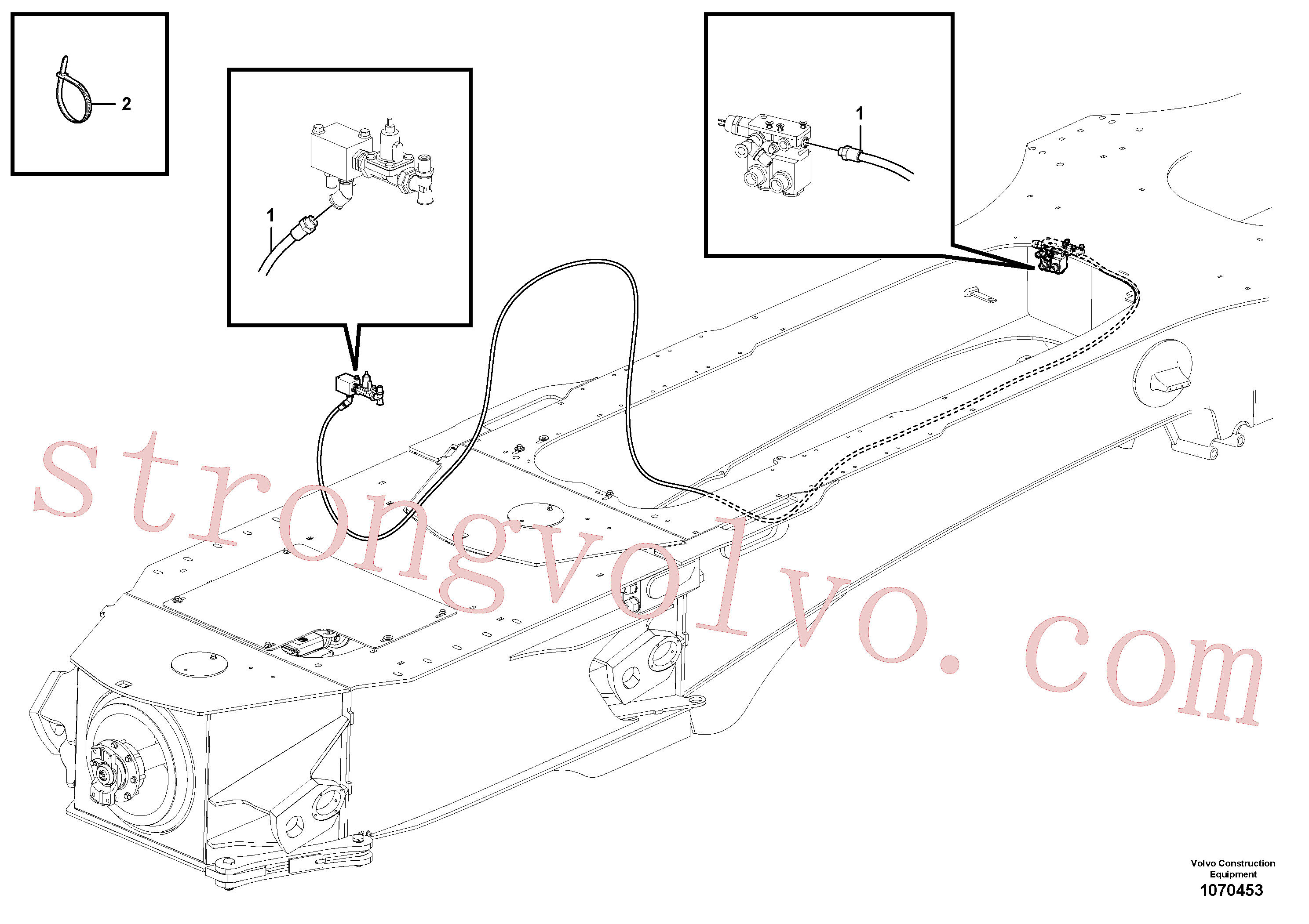 VOE980833 Volvo Linhas de alimentação(1070453 Montagem)