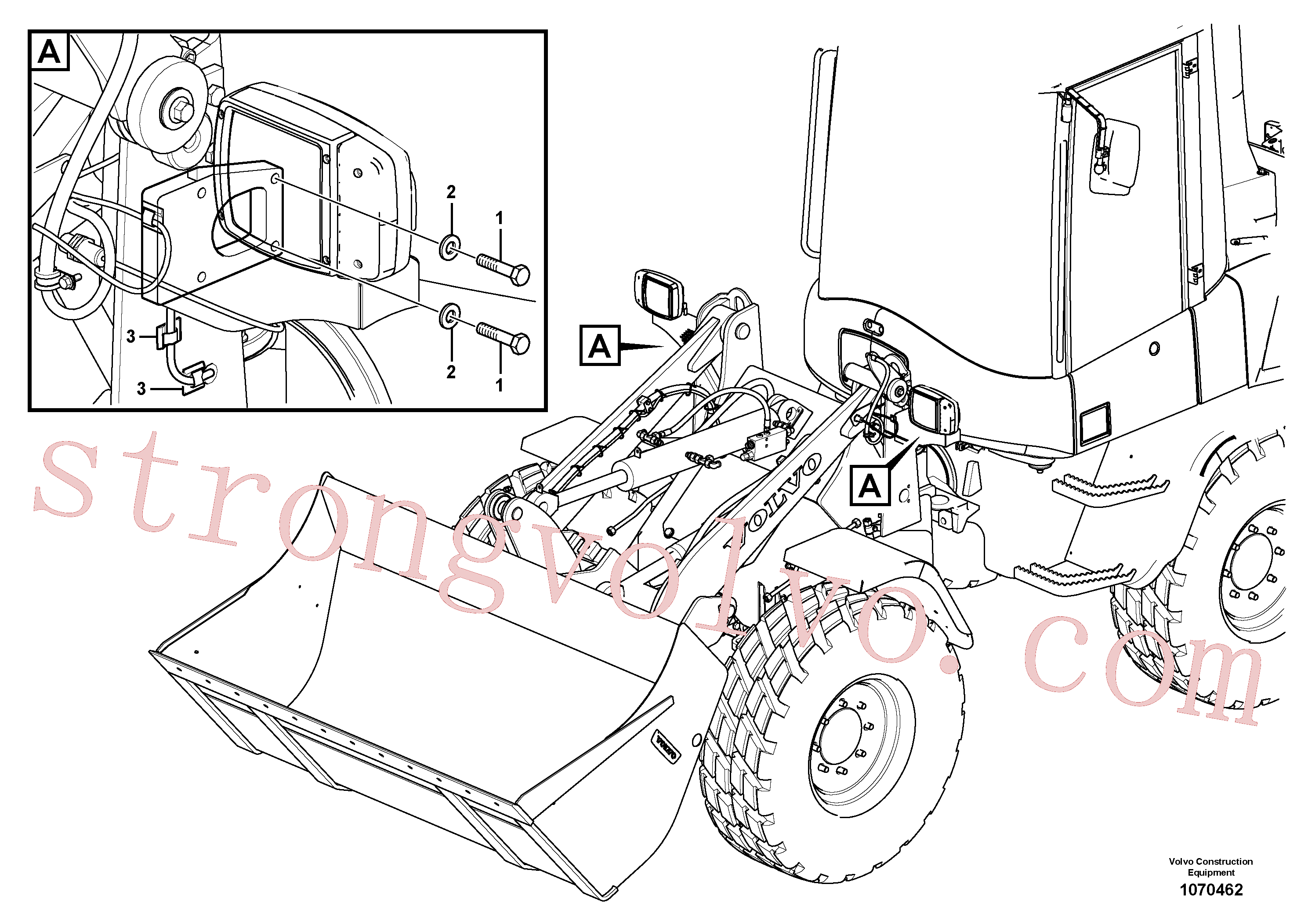 VOE11305436 Volvo Iluminação, dianteira(1070462 Montagem)
