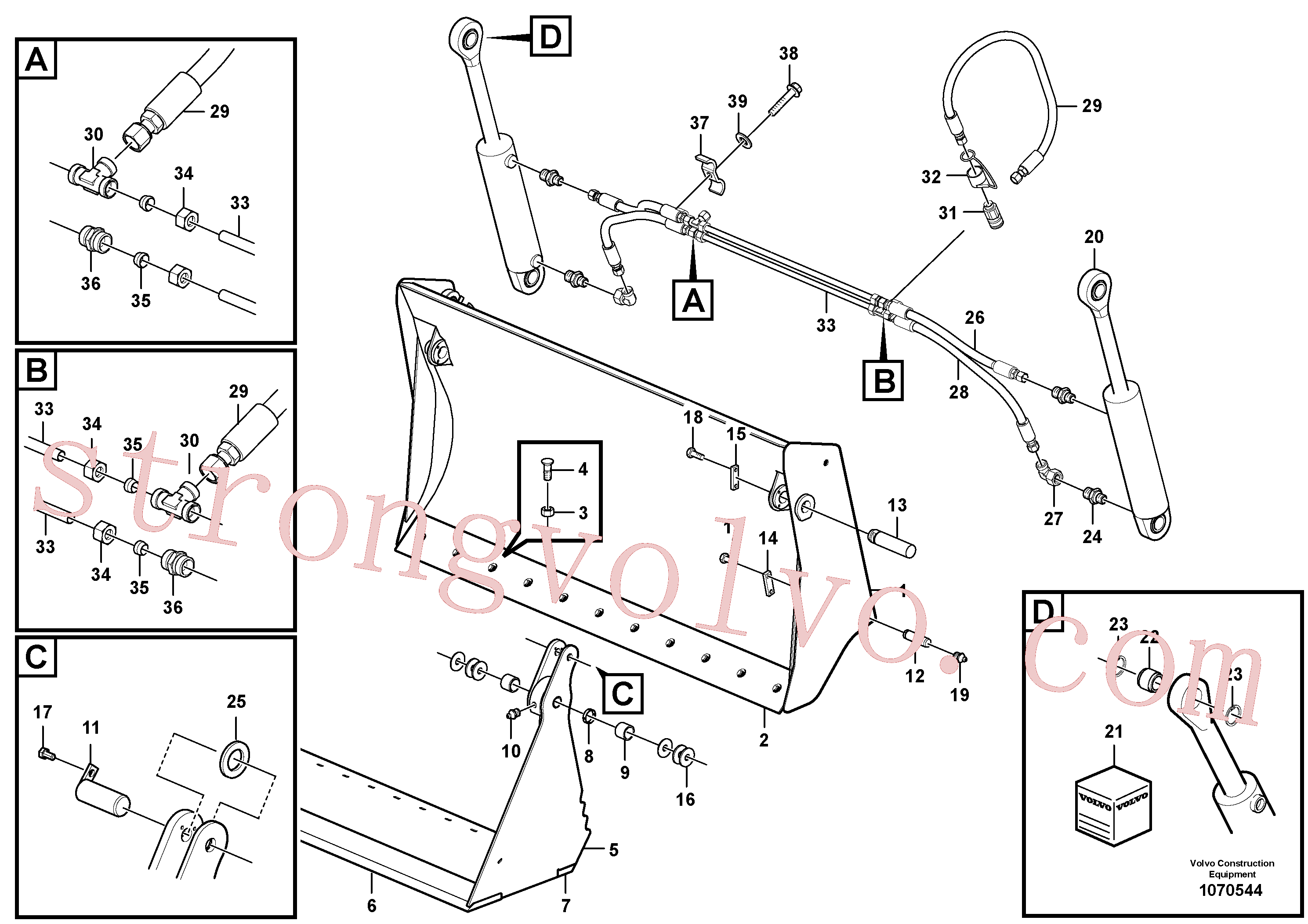 ZM7092963 Volvo Balde multifunções(1070544 Montagem)