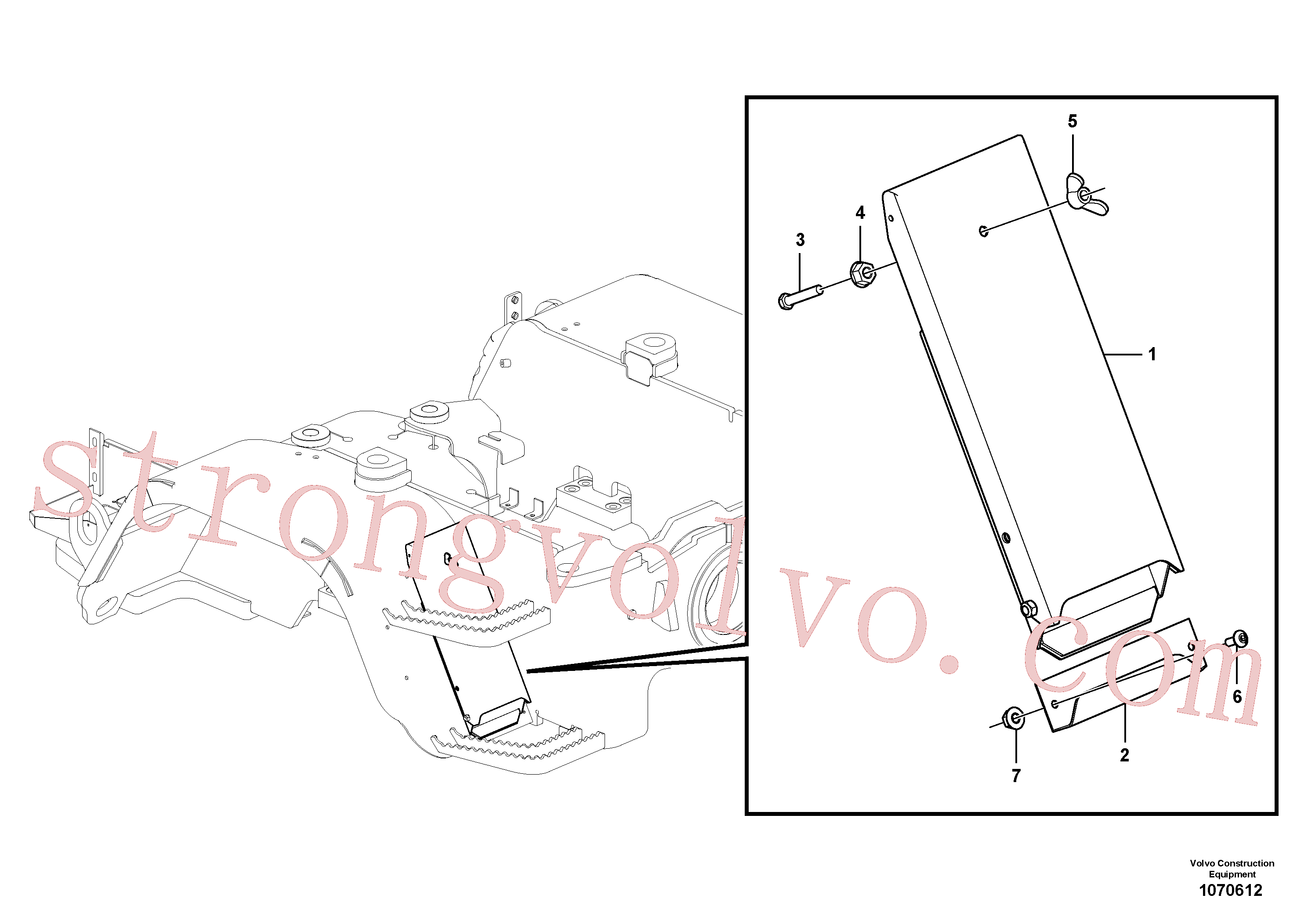 ZM7098292 Volvo Calço para roda(1070612 Montagem)