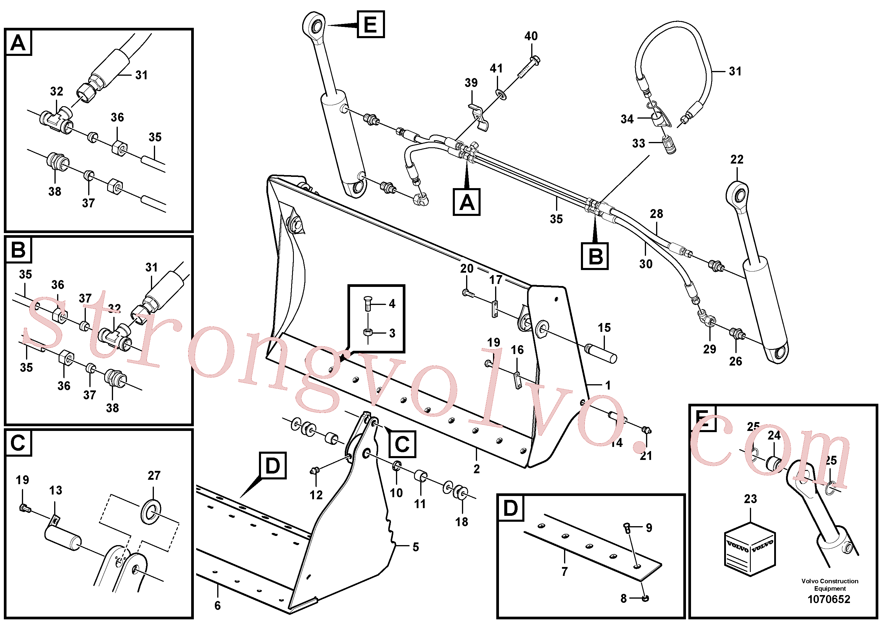 ZM2120880 Volvo Balde multifunções(1070652 Montagem)