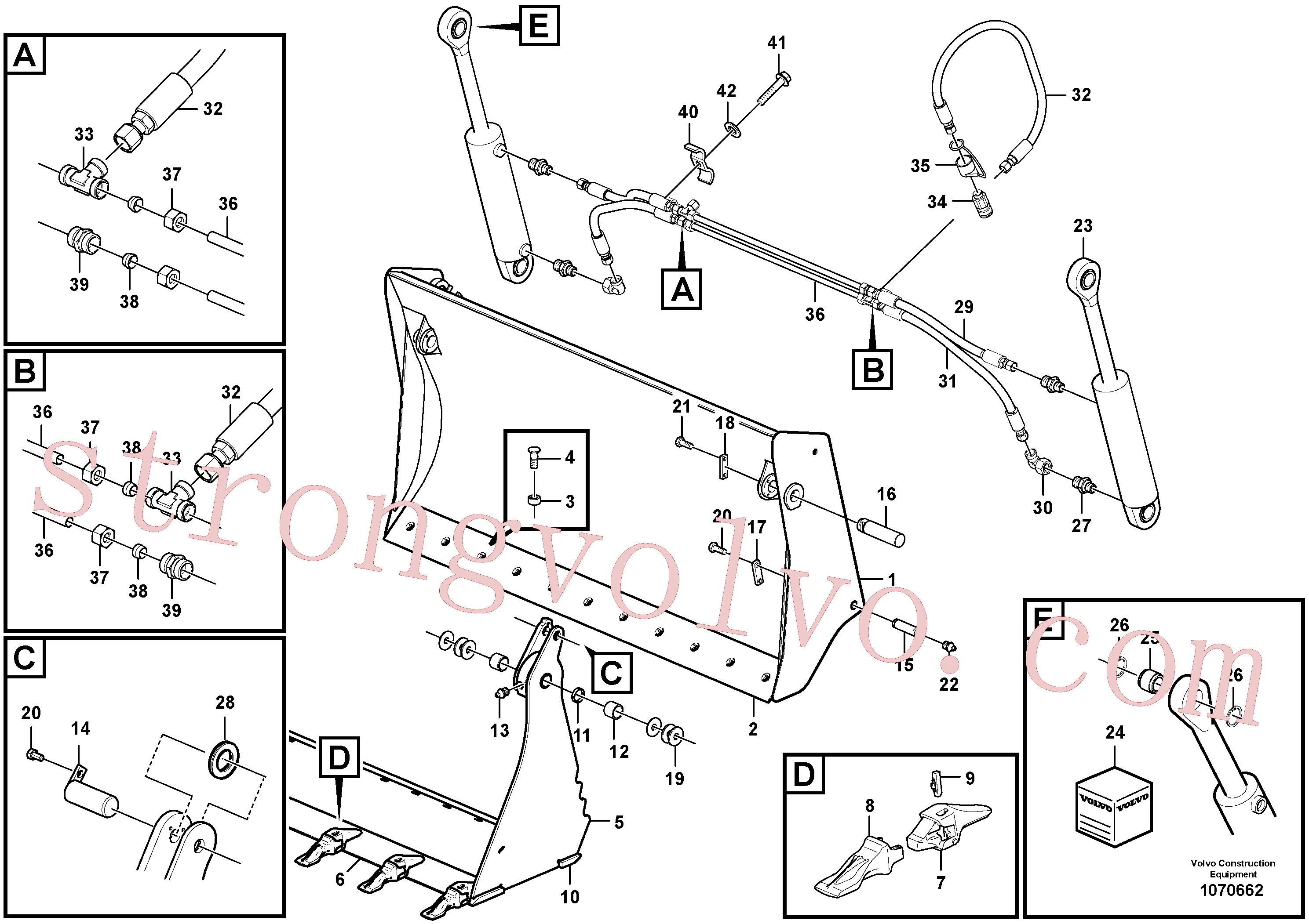 VOE11305228 Volvo Balde multifunções(1070662 Montagem)