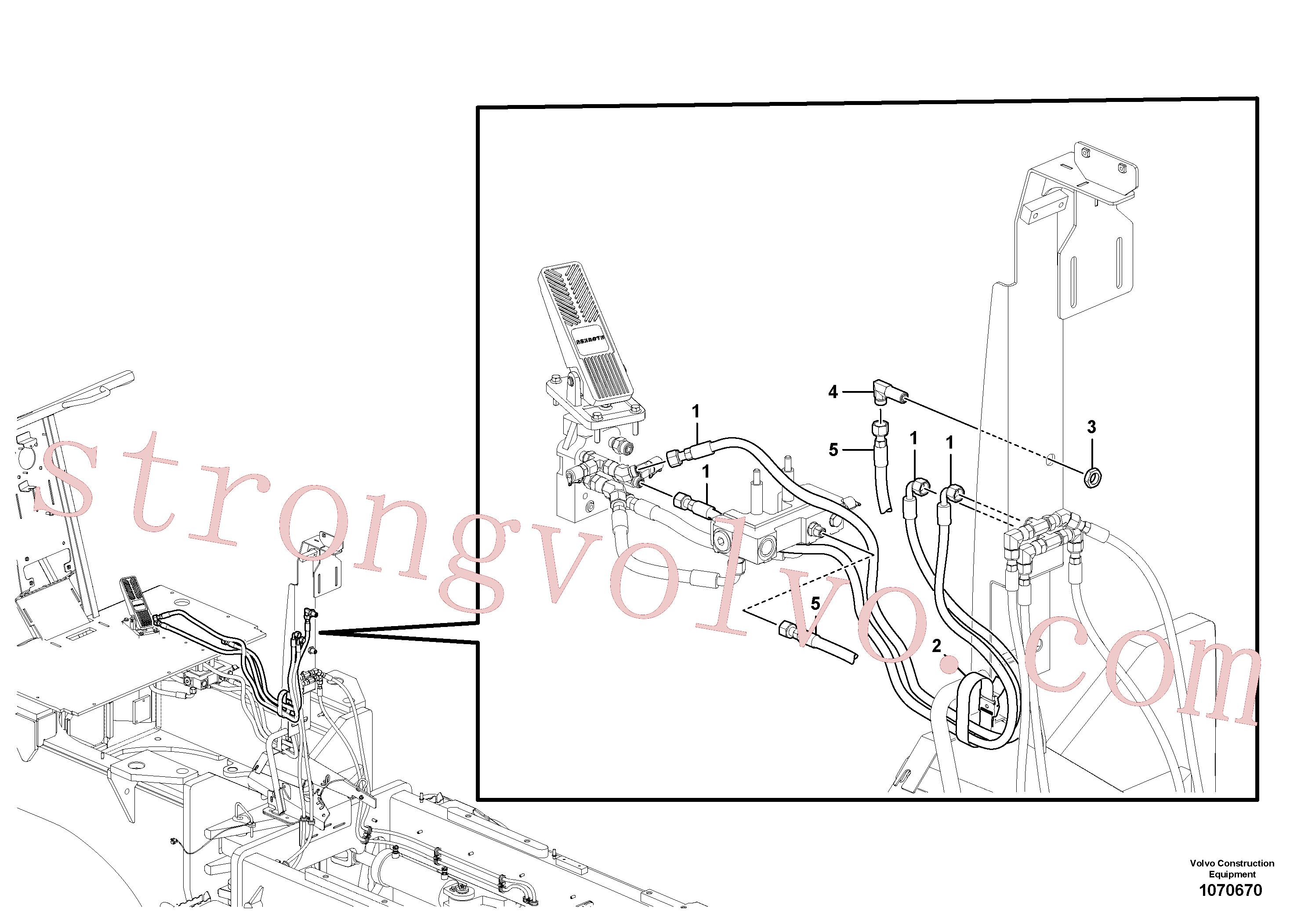 RM59962316 Cotovelo Volvo escavadeira