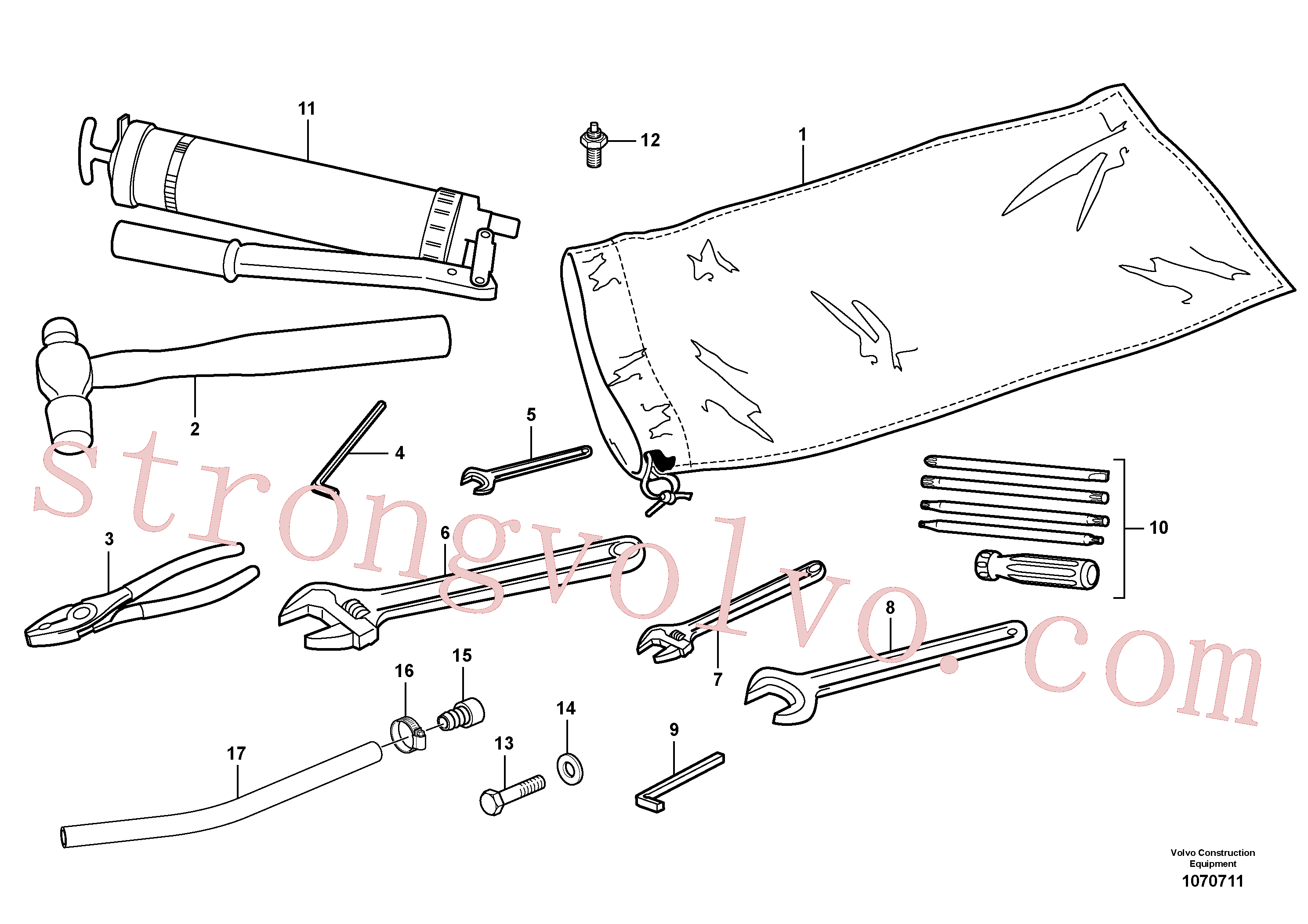 VOE14013338 Volvo Ferramentas(1070711 Montagem)