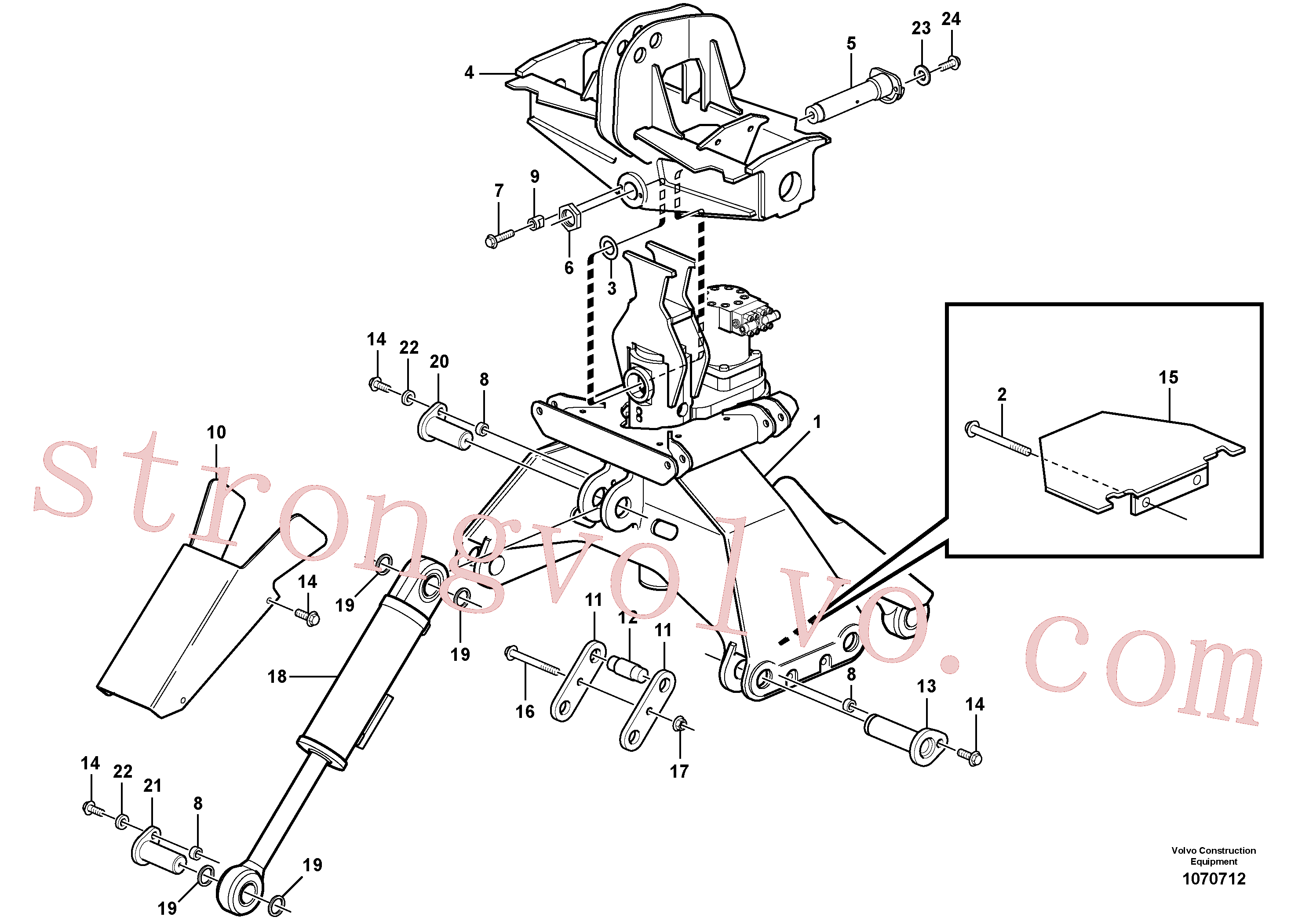 VOE60113121 Volvo Rotor com acessórios(1070712 Montagem)