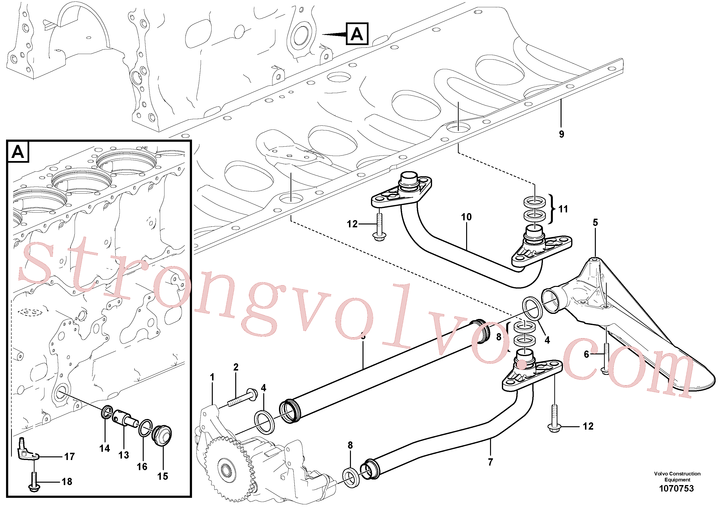 Atacado VOE994445 Parafuso flangeado Volvo escavadeira