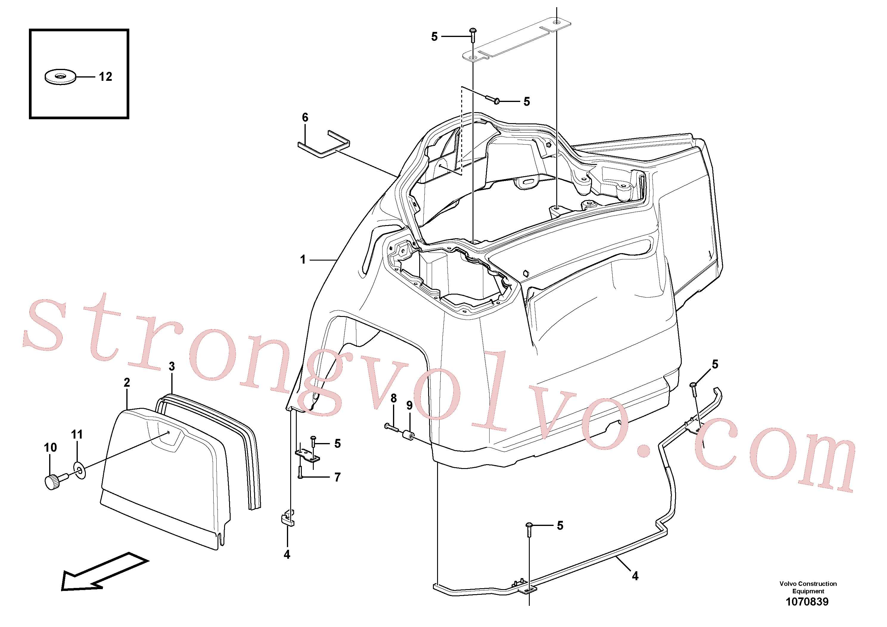 VOE930419 Volvo Painel de instrumentos(1070839 Montagem)