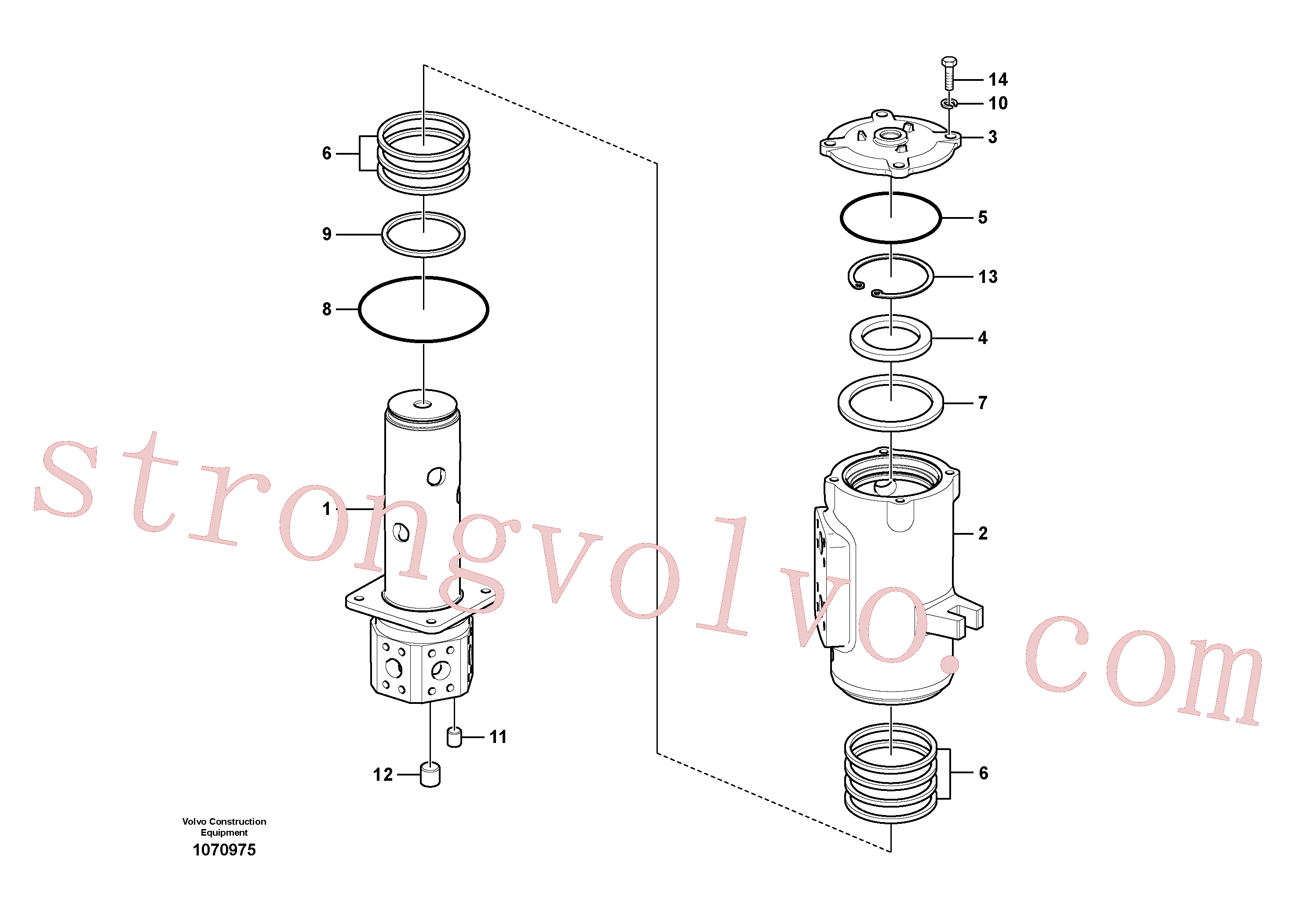VOE14570529 Volvo Rótula(1070975 Montagem)