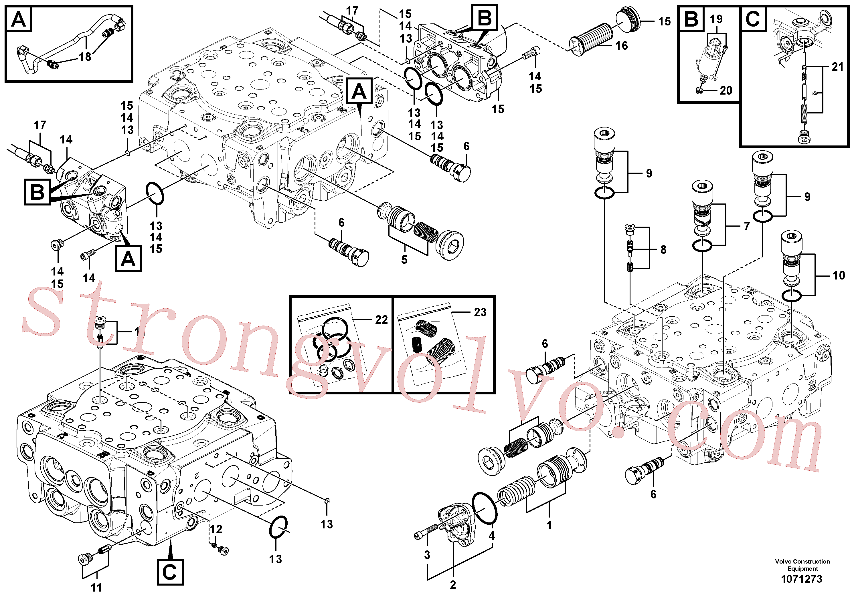 Volvo VOE15165205 Válvula de drenagem Volvo Acessórios para escavadeira