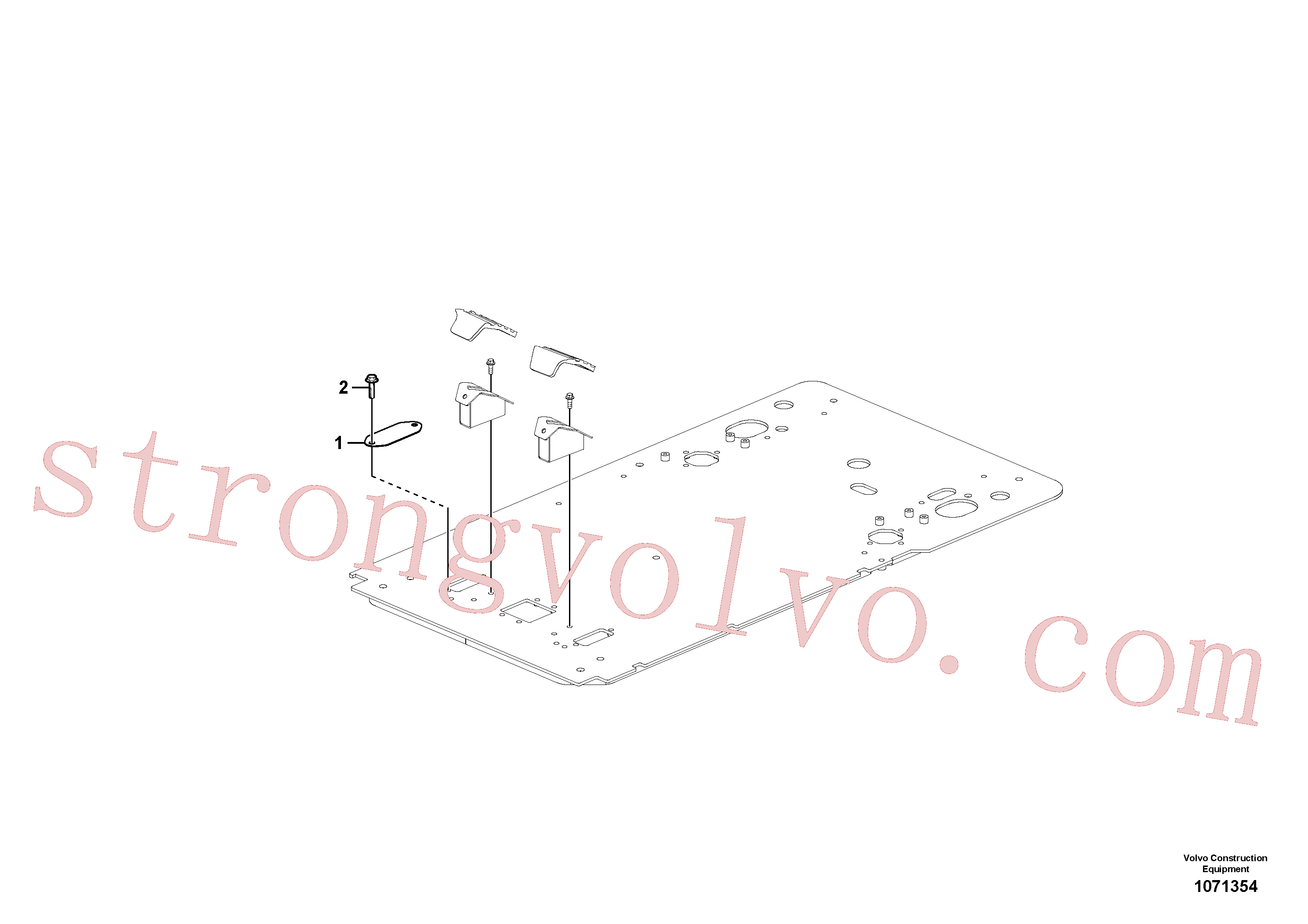 VOE60113092 Volvo Chão da cabina(1071354 Montagem)