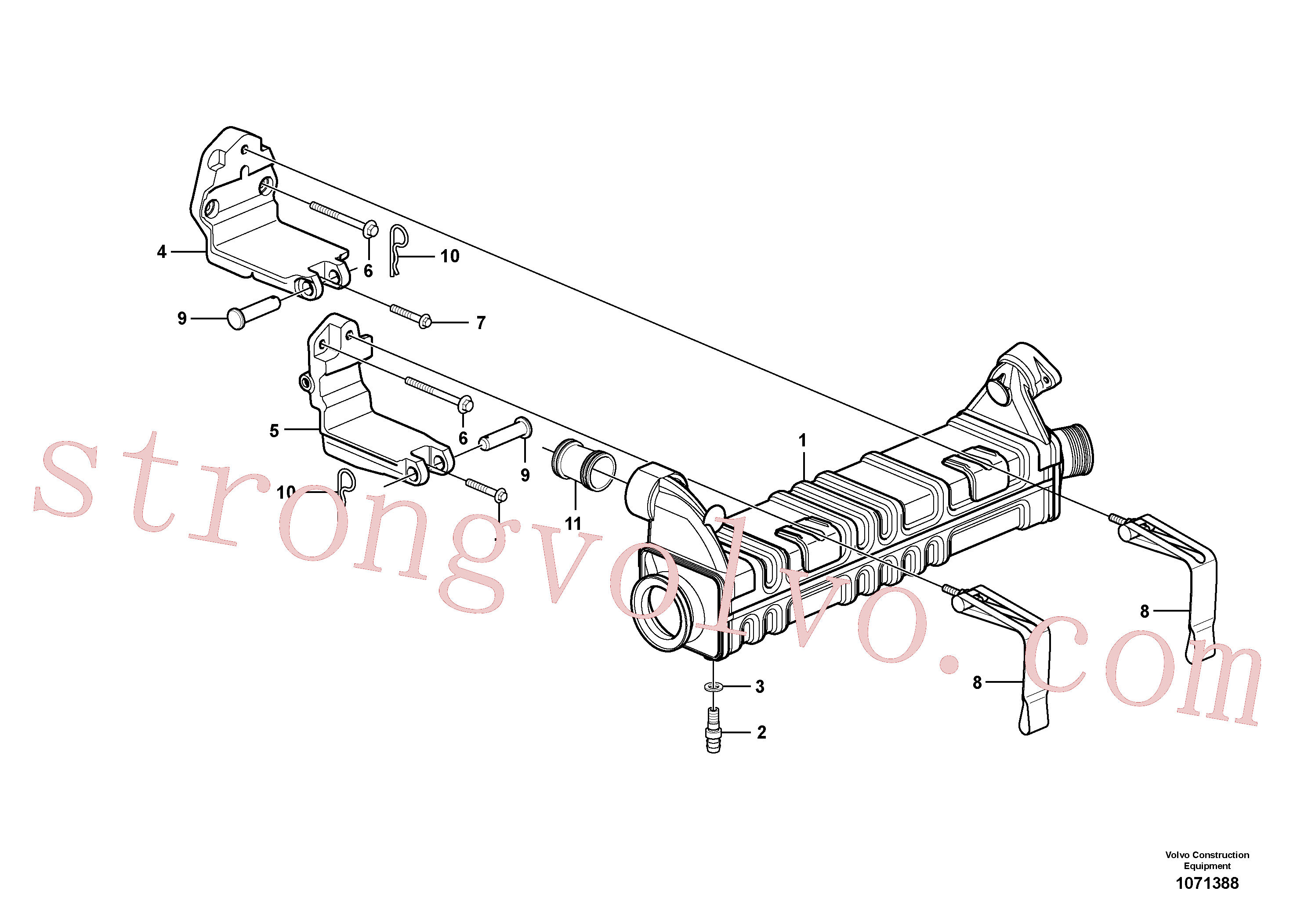 VOE13964907 Volvo EGR - Radiador com acessórios(1071388 Montagem)